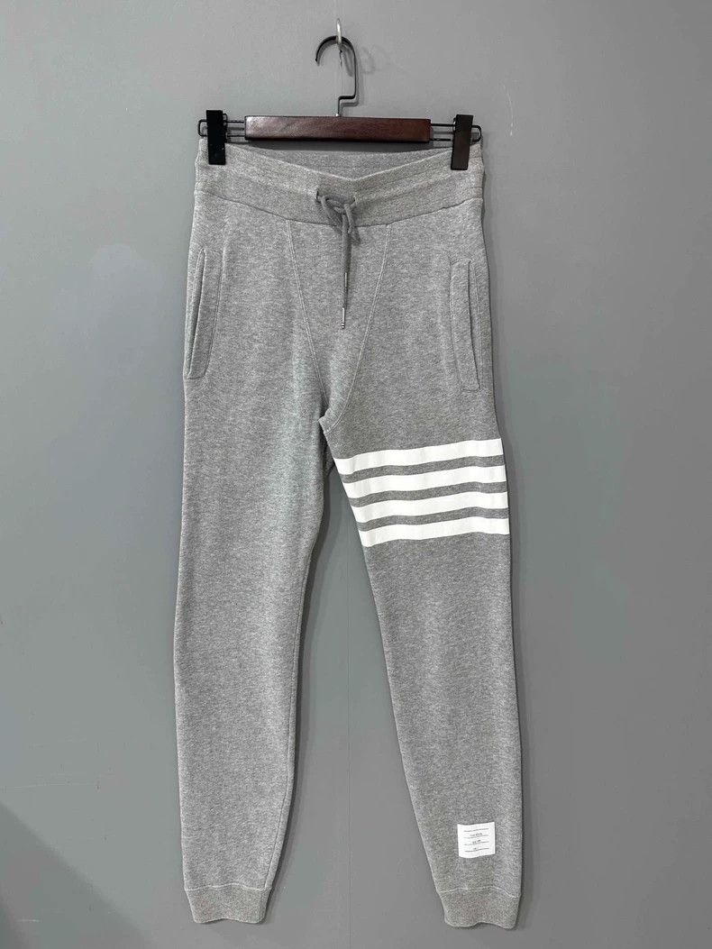 Thom Browne Thom Browne Size 1 Gray striped sweatpants 2506-Nextarrow Size US 27 - 1 Thumbnail