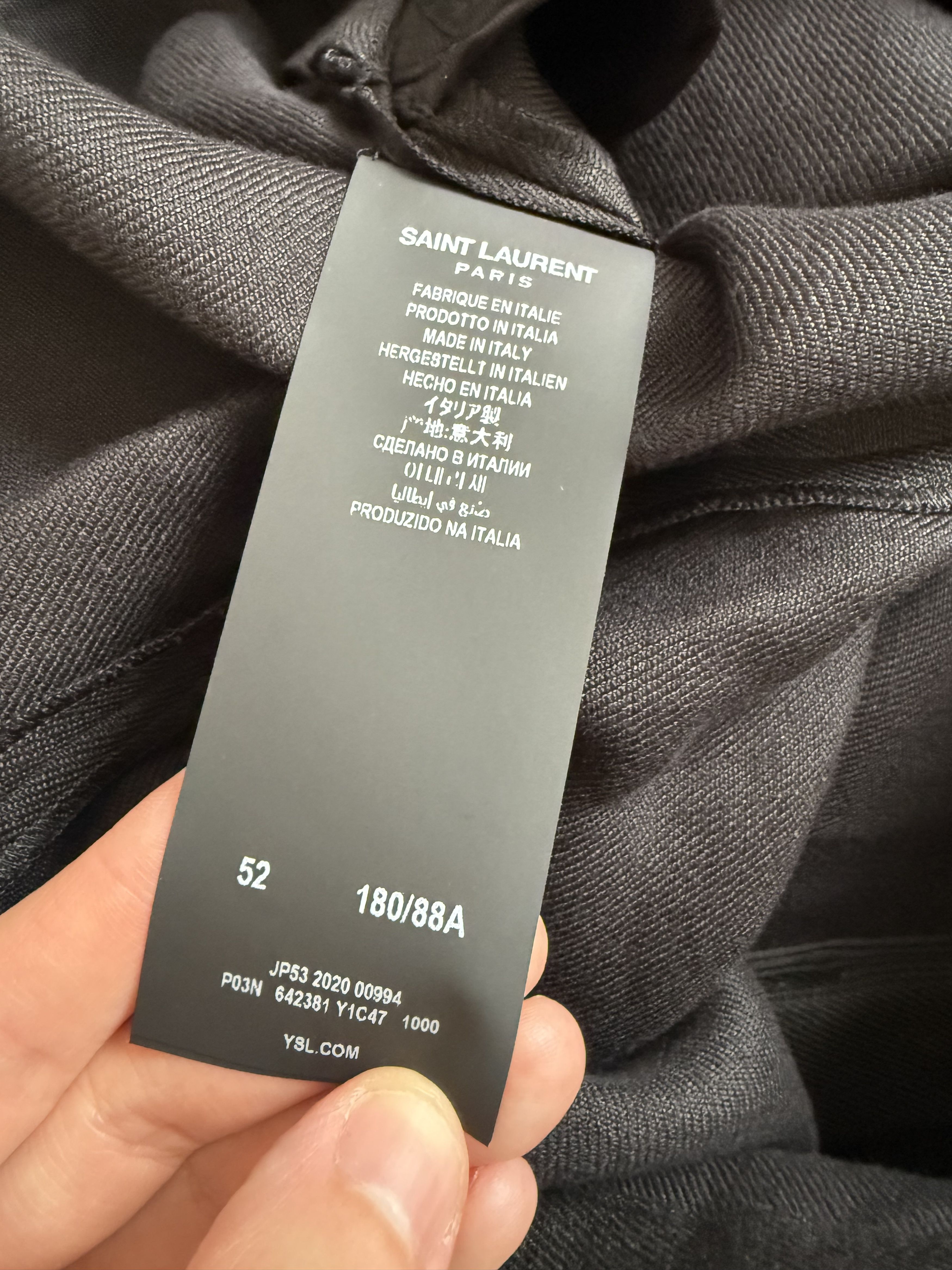 Saint Laurent Paris FW21' Saint Laurent Cropped Hakama-Pleat Tied pants Size US 36 / EU 52 - 12 Thumbnail