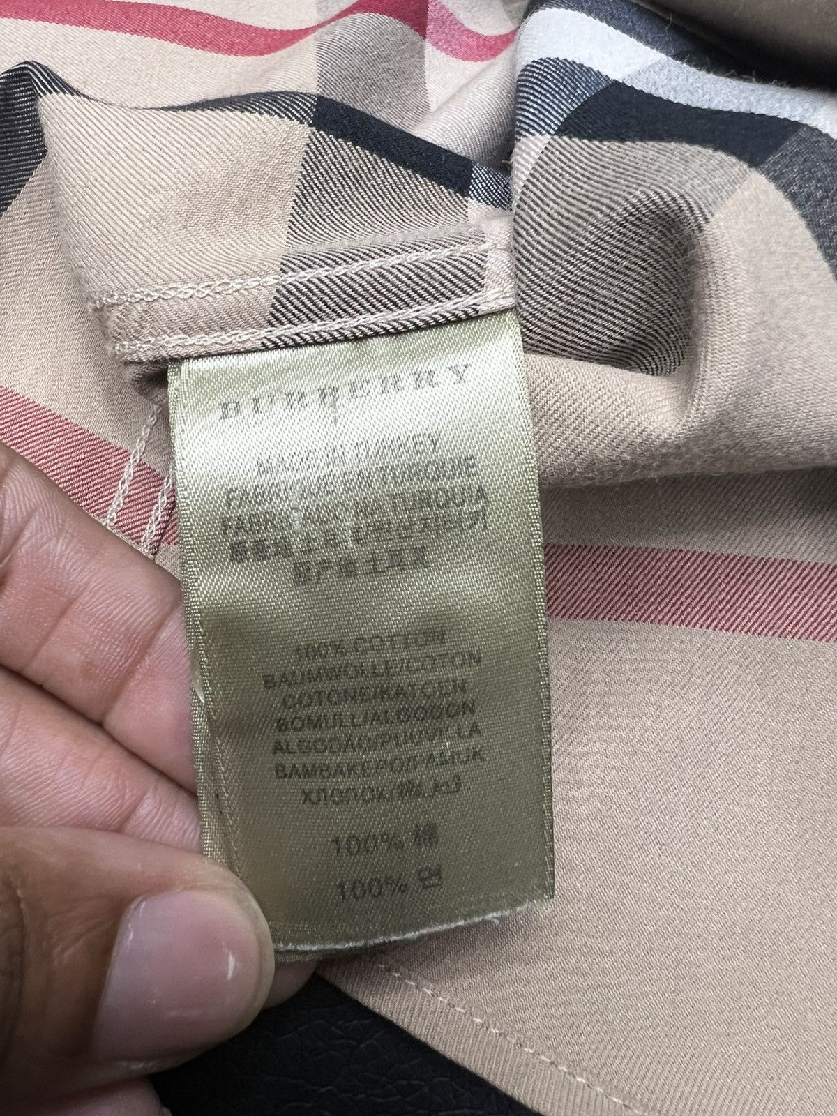 Burberry Burberry Beige Nova Check Cotton Button Up Size Large Size US XL / EU 56 / 4 - 8 Thumbnail