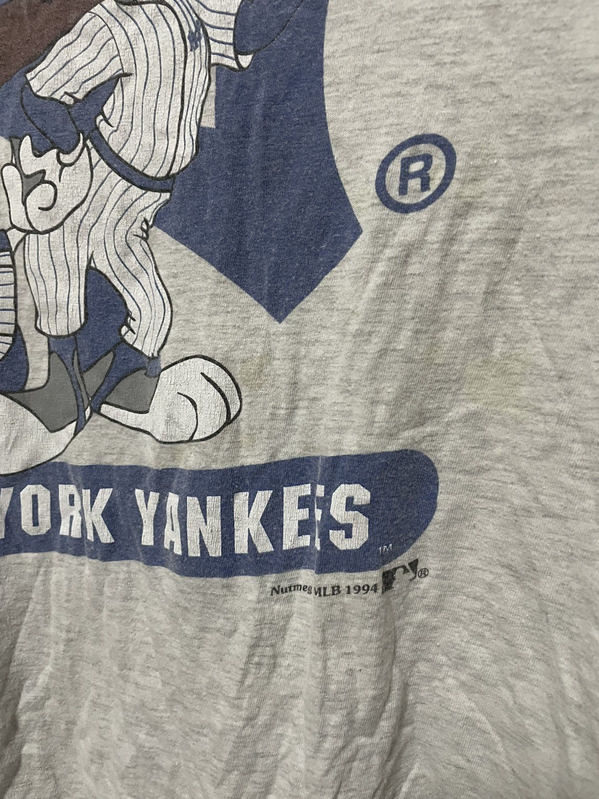 New York Yankees × Vintage × Warner Bros Vintage Yankees T-shirt 1994 Warner Bros. Nutmeg Mills Size US L / EU 52-54 / 3 - 10 Thumbnail