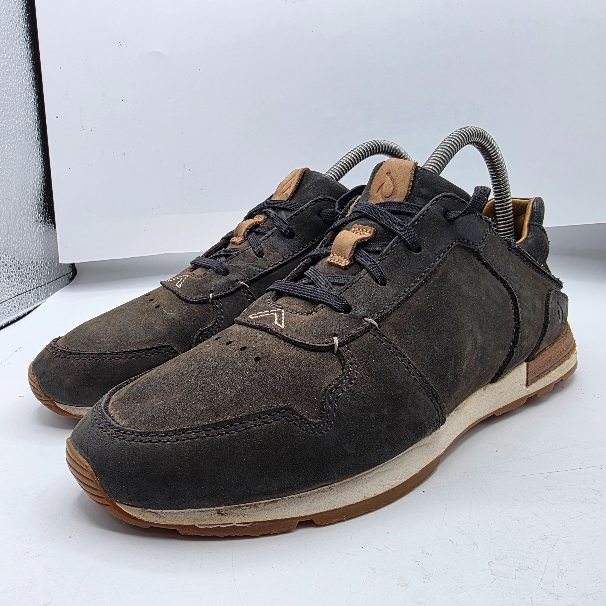 Olukai OluKai Men's Huaka'i Li Mens Size 7 Black Shoes Leather Casu Size US 7 / EU 40 - 4 Thumbnail