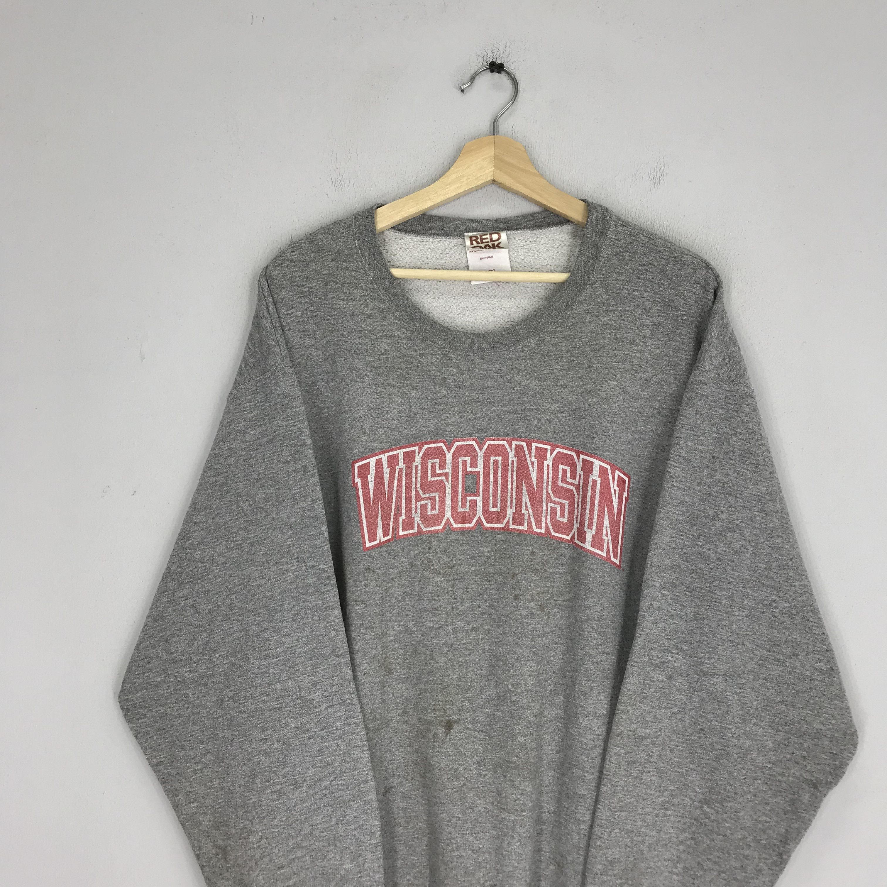 Trench USA Vintage Wisconsin State Usa Sweatshirt - 87 Size US XL / EU 56 / 4 - 2 Thumbnail