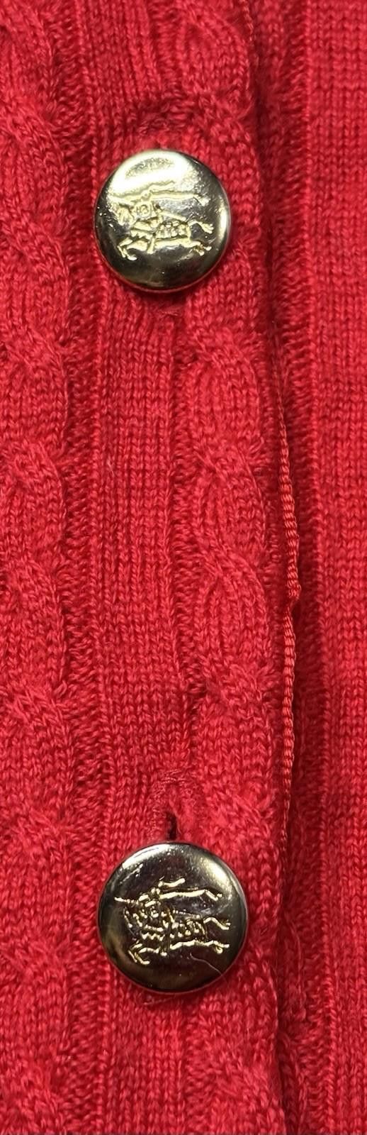 Burberry VTG Burberry Cardigan Sweater Women 38 M Merino Wool England Size M / US 6-8 / IT 42-44 - 5 Thumbnail