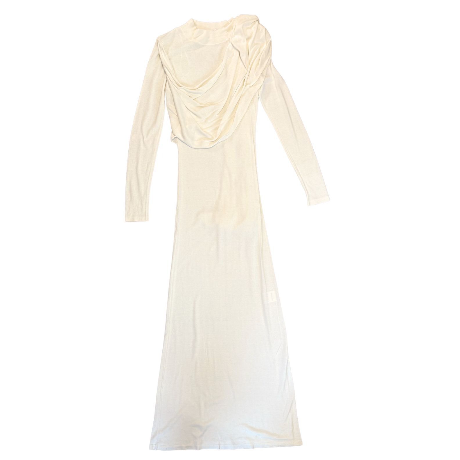 AYA MUSE AYA MUSE scarf-detail longsleeved maxi dress Cream NWT $986 Size S / US 4 / IT 40 - 5 Thumbnail