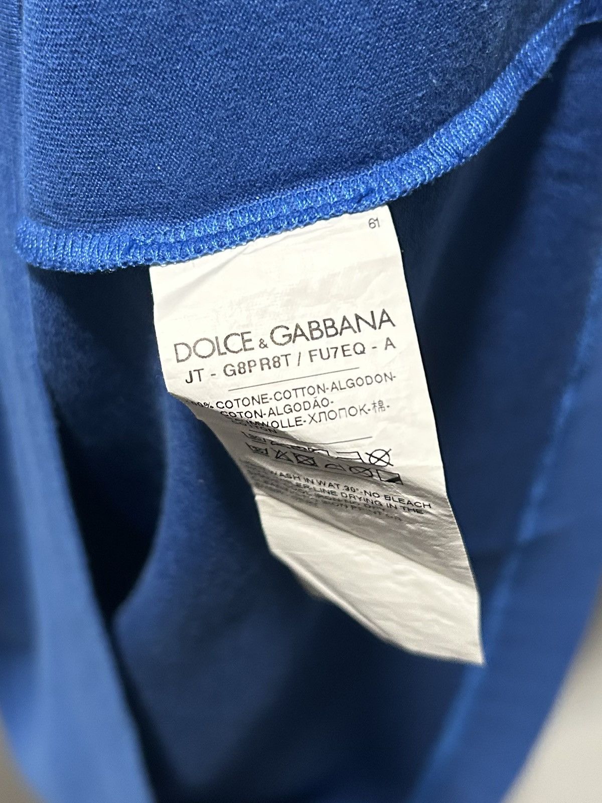 Dolce & Gabbana Dolce & Gabbana Plaque-Print Tee Size US L / EU 52-54 / 3 - 4 Thumbnail