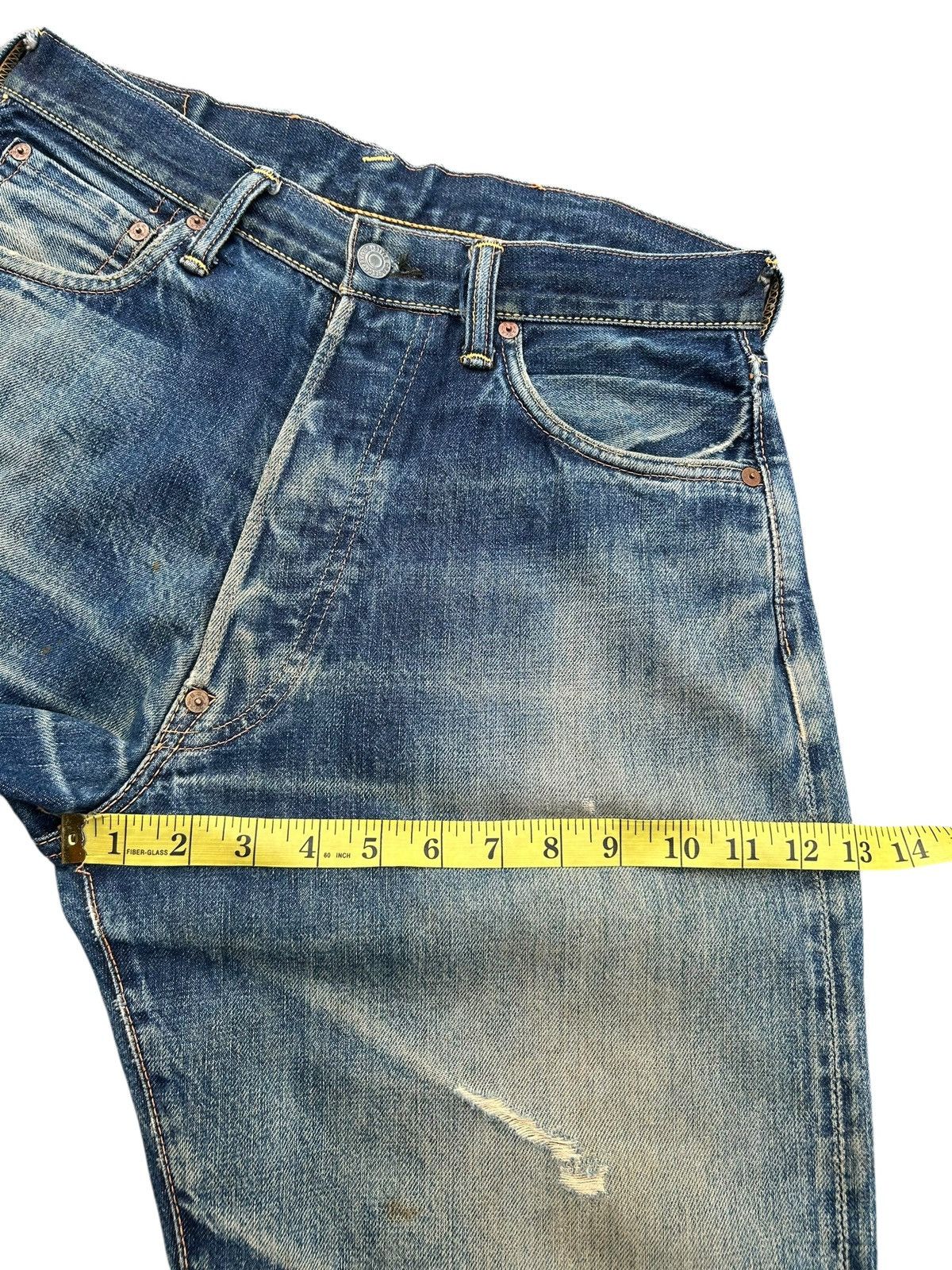 Kapital Thrashed Vintage Evisu Selvedge Japanese Brand Denim Jeans 🎌 Size US 30 / EU 46 - 23 Thumbnail