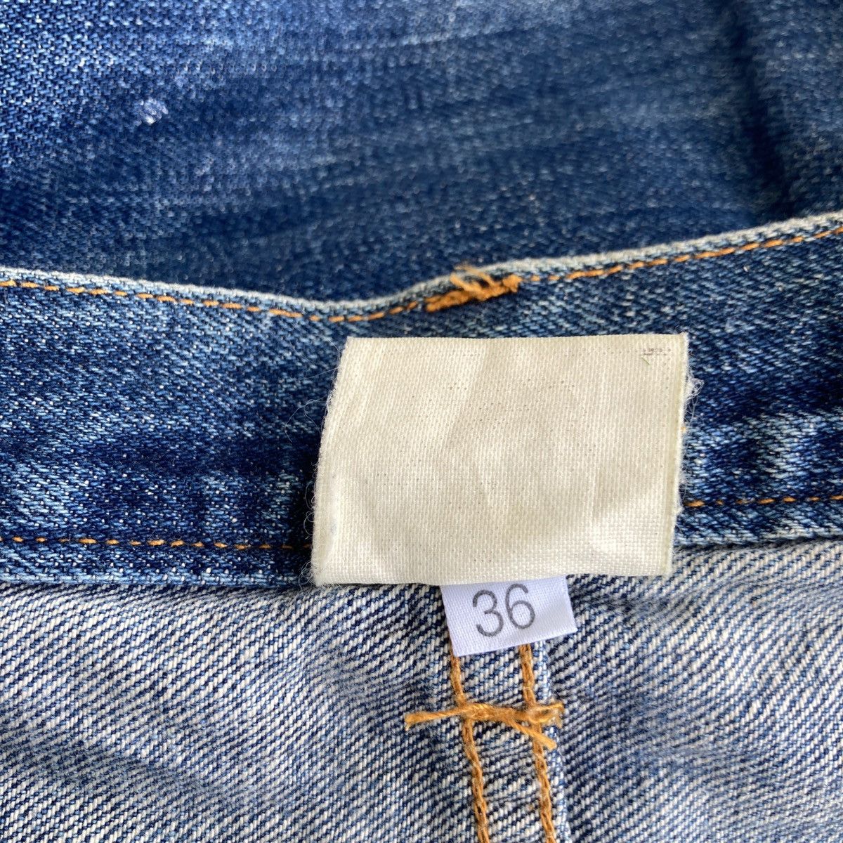 If Six Was Nine × Japanese Brand × Vintage VINTAGE SATELLITE SELVEDGE DISTRESSED JEANS Size US 36 / EU 52 - 18 Thumbnail