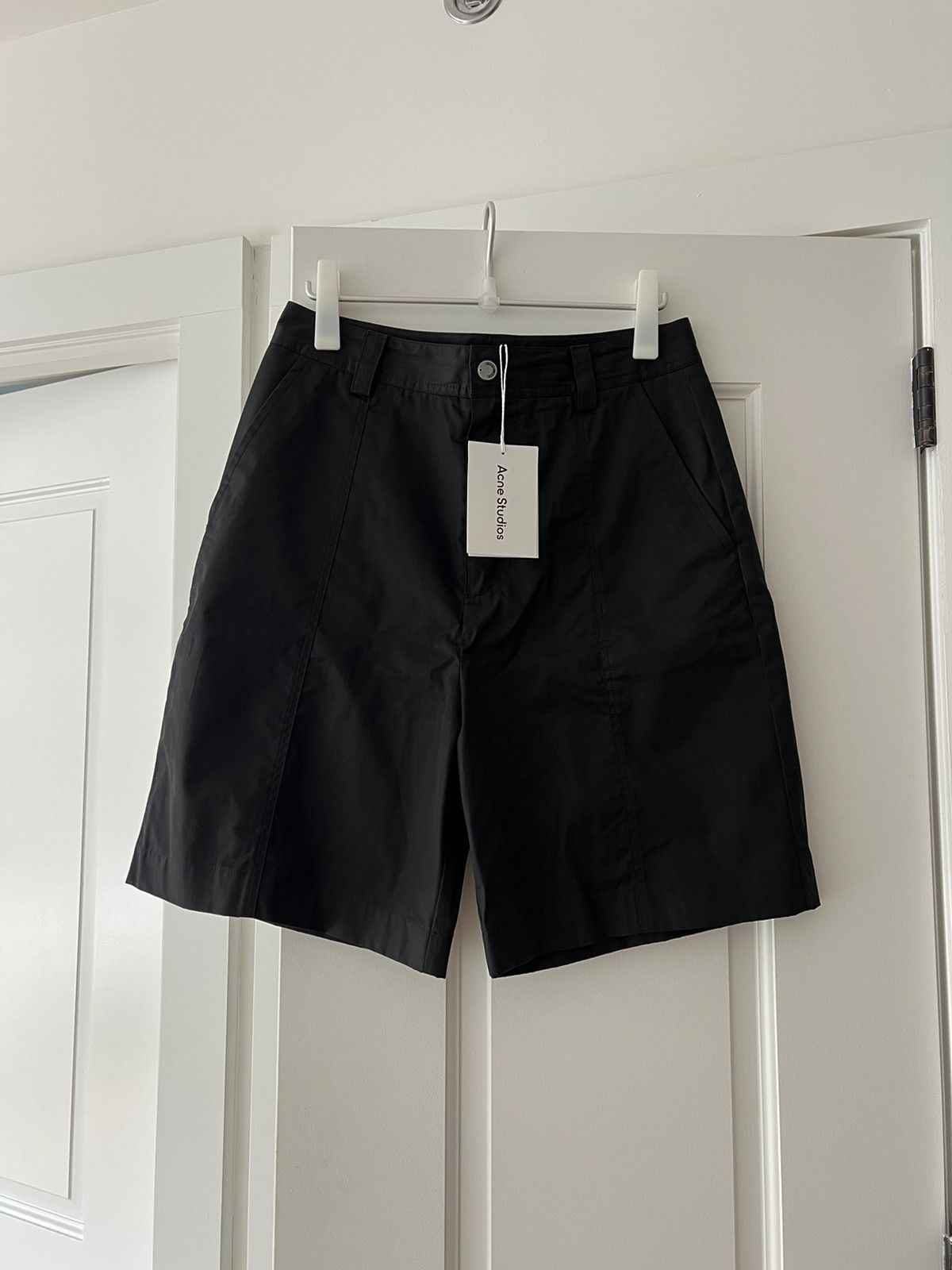 image of Acne Studios New Cotton Short in Black, Men's (Size 30)