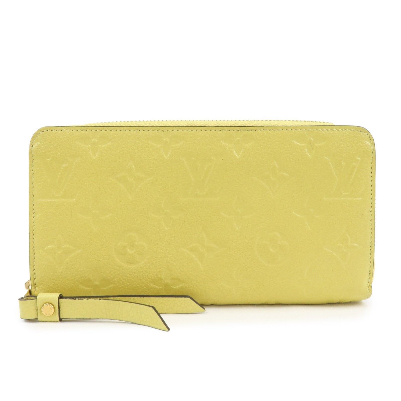 Louis Vuitton Louis Vuitton Monogram Zippy Wallet in Calfskin Yellow Size ONE SIZE - 1 Thumbnail