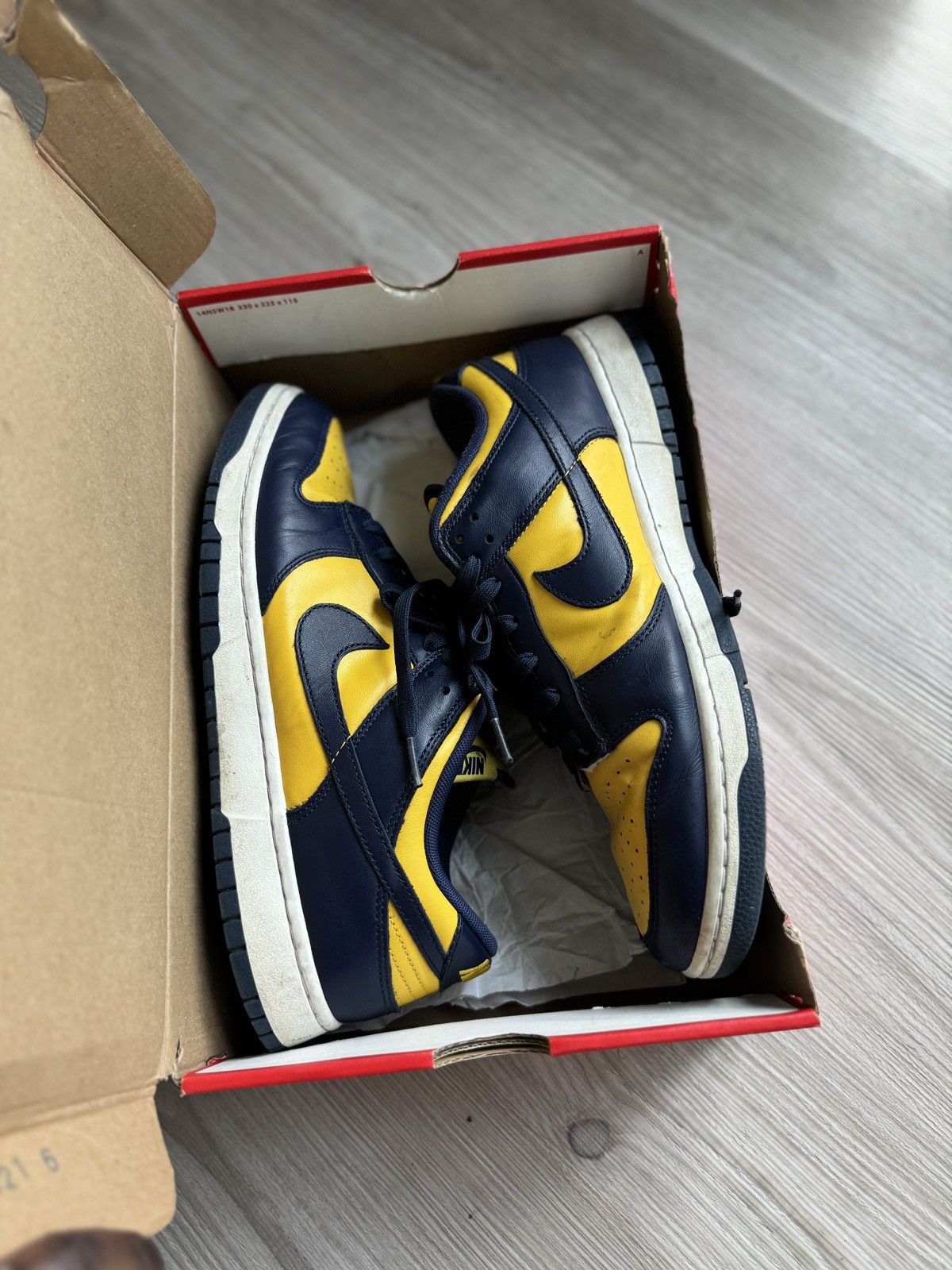 Nike Nike Dunk Low Michigan 2021 (Size 12) Size US 12 / EU 45 - 10 Thumbnail