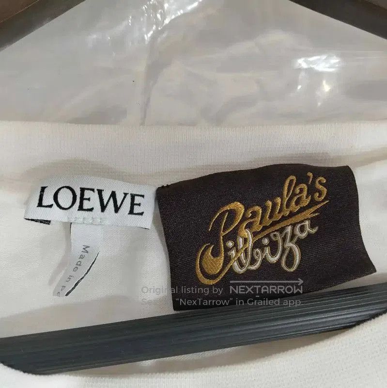 Loewe Loewe Summer White Cotton Short Sleeve T-Shirt . Size M / US 6-8 / IT 42-44 - 3 Thumbnail