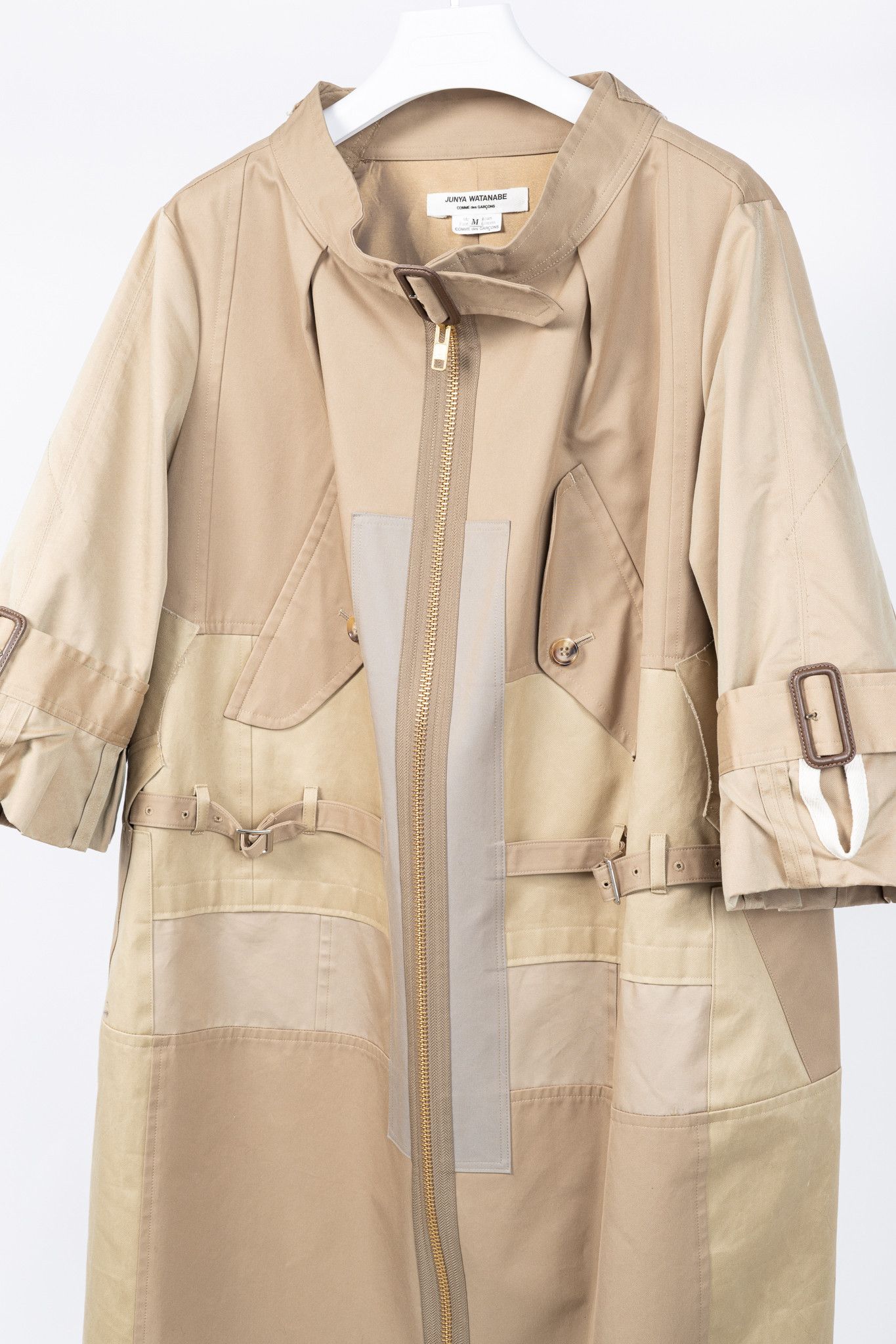 Junya Watanabe Junya Watanabe Comme Des Garcons SS20 Patchwork Trench Coat Size M / US 6-8 / IT 42-44 - 3 Thumbnail