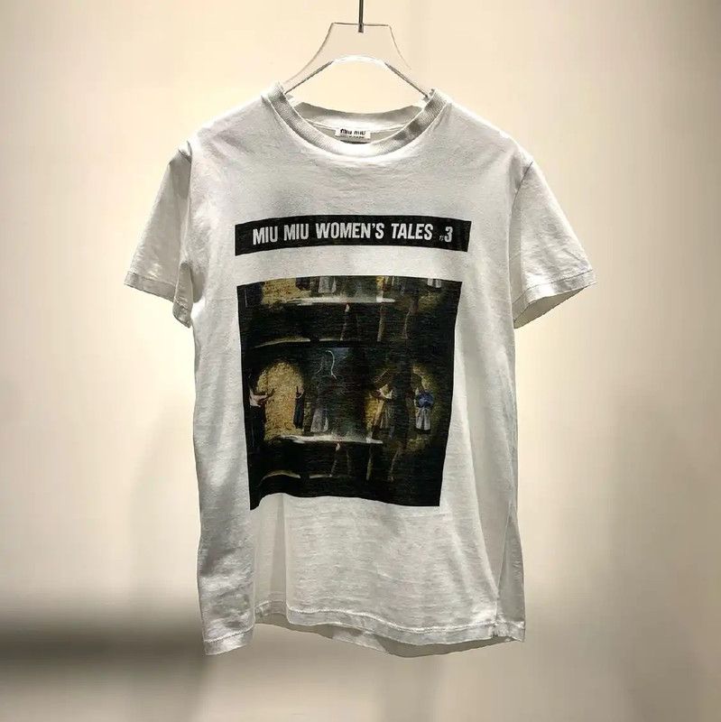 Miu Miu Miu Miu Women's Tales Graphic T-Shirt 0089 Size XS / US 0-2 / IT 36-38 - 1 Thumbnail