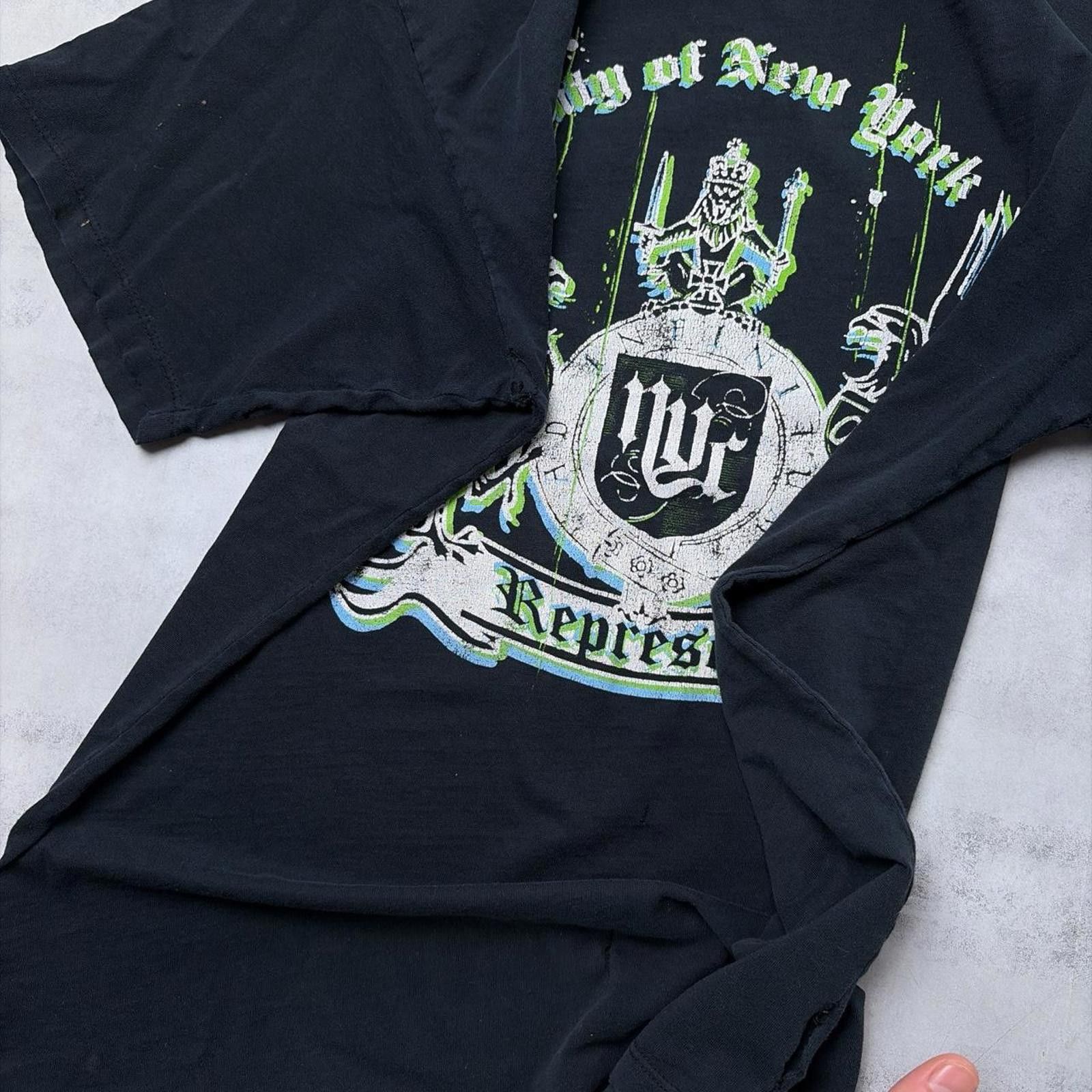Other Y2K Black Fisbar Grunge Gothic Distressed Skater T-Shirt Size US M / EU 48-50 / 2 - 6 Thumbnail