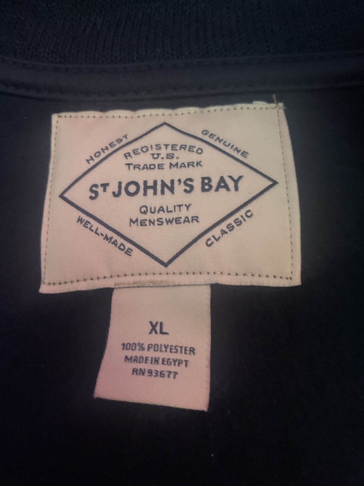 St. Johns Bay Navy Blue St. John's Bay Zip Up Fleece Size US XL / EU 56 / 4 - 3 Thumbnail