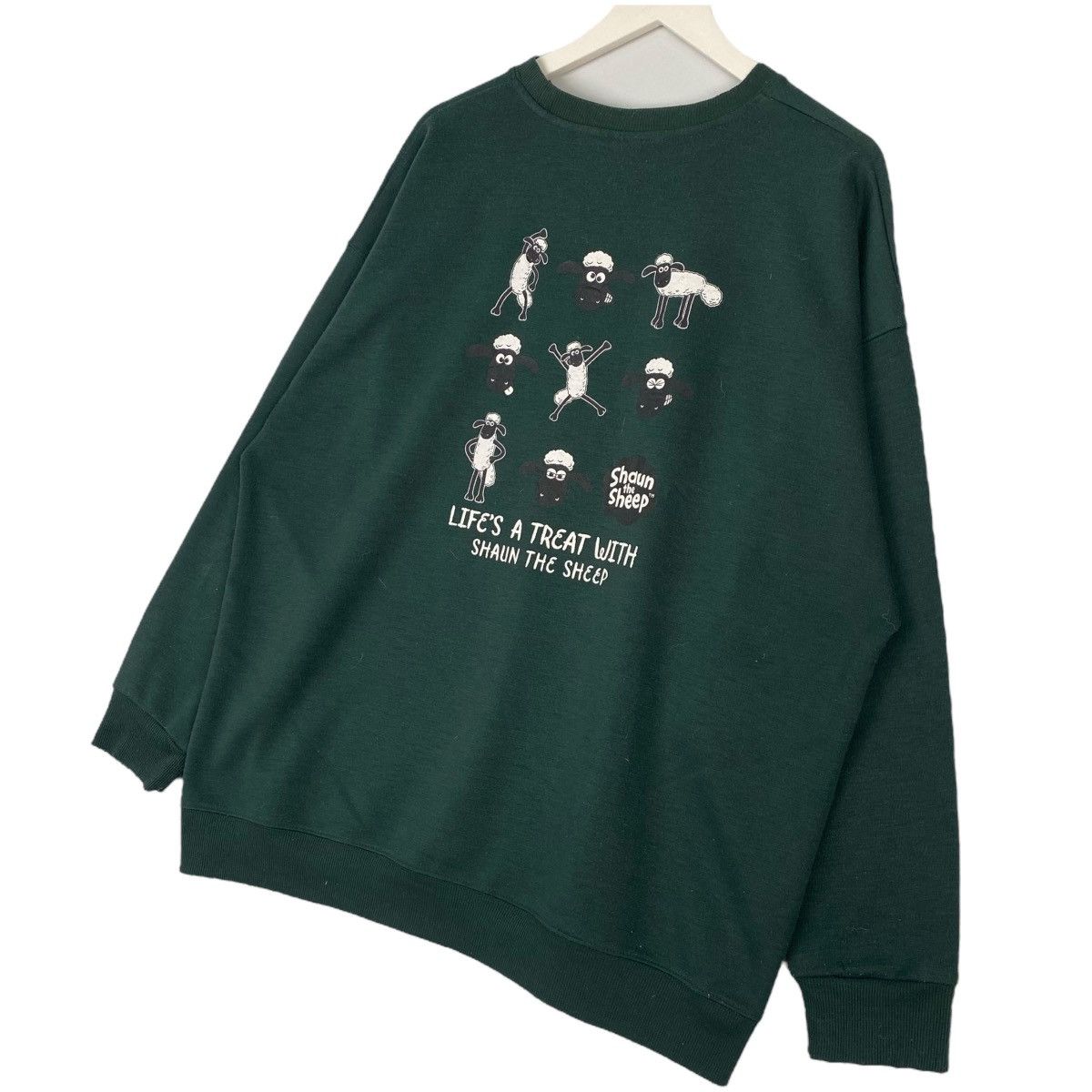Vintage Vintage Shaun The Sheep Sweatshirt GreenPullover Jumper XL Size XL / US 12-14 / IT 48-50 - 6 Thumbnail