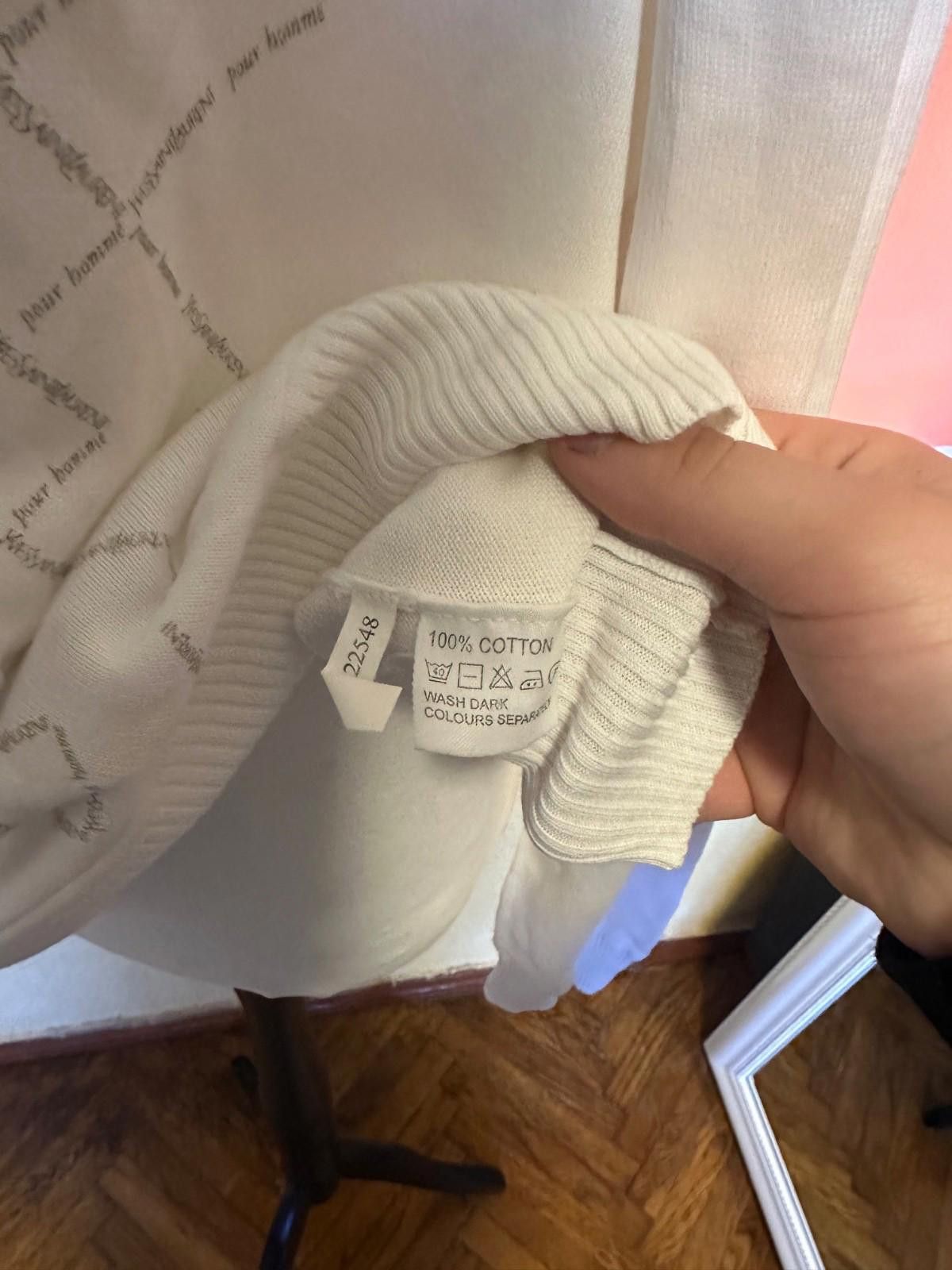 Yves Saint Laurent yves saint laurent sweater white sz L Size L / US 10 / IT 46 - 7 Thumbnail