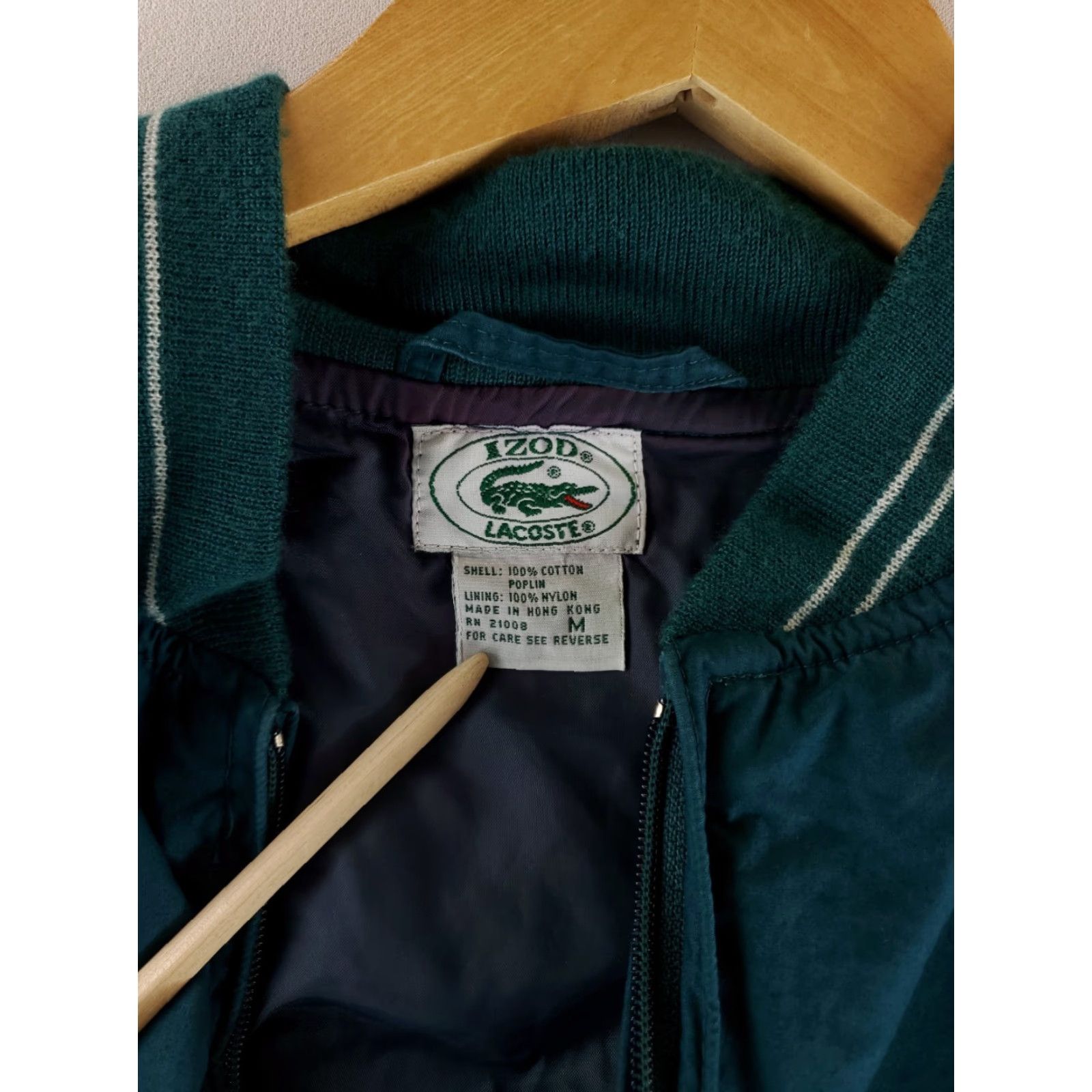 Izod **VTG 80s Izod Lacoste Green Full Zip Track Jacket Mens M** User: VTG 80s Izod Lacoste Green Full Zip Track Jacket Mens M Size US M / EU 48-50 / 2 - 4 Thumbnail