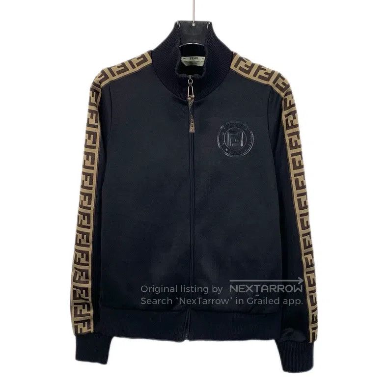 Fendi Fendi Black side logo letter zipper jacket Size XS / US 0-2 / IT 36-38 - 1 Thumbnail