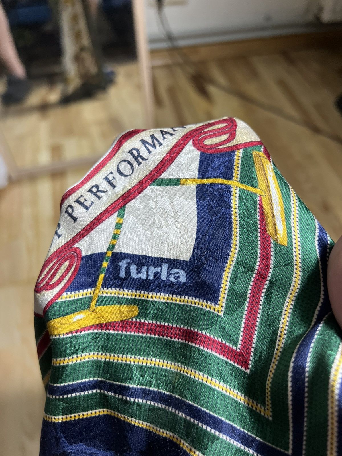 Furla Furla Scarf Polo Equestrian Print Square Vintage Style Size ONE SIZE - 6 Thumbnail