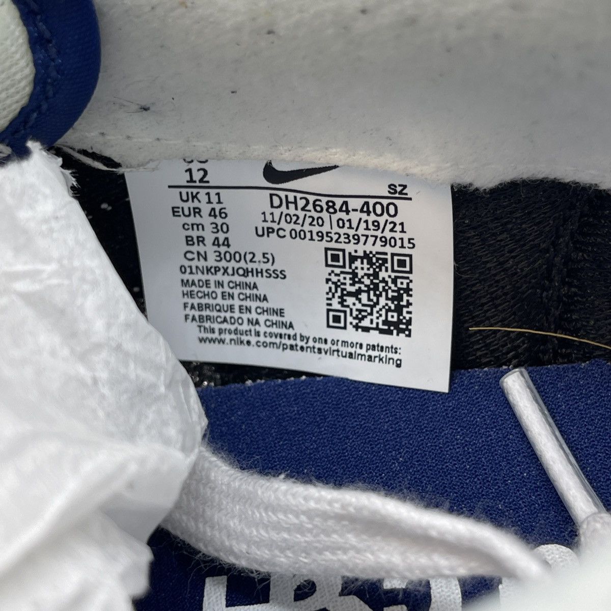 Nike Fragment design x sacia x LDV waffle blackened blue Size US 12 / EU 45 - 8 Thumbnail