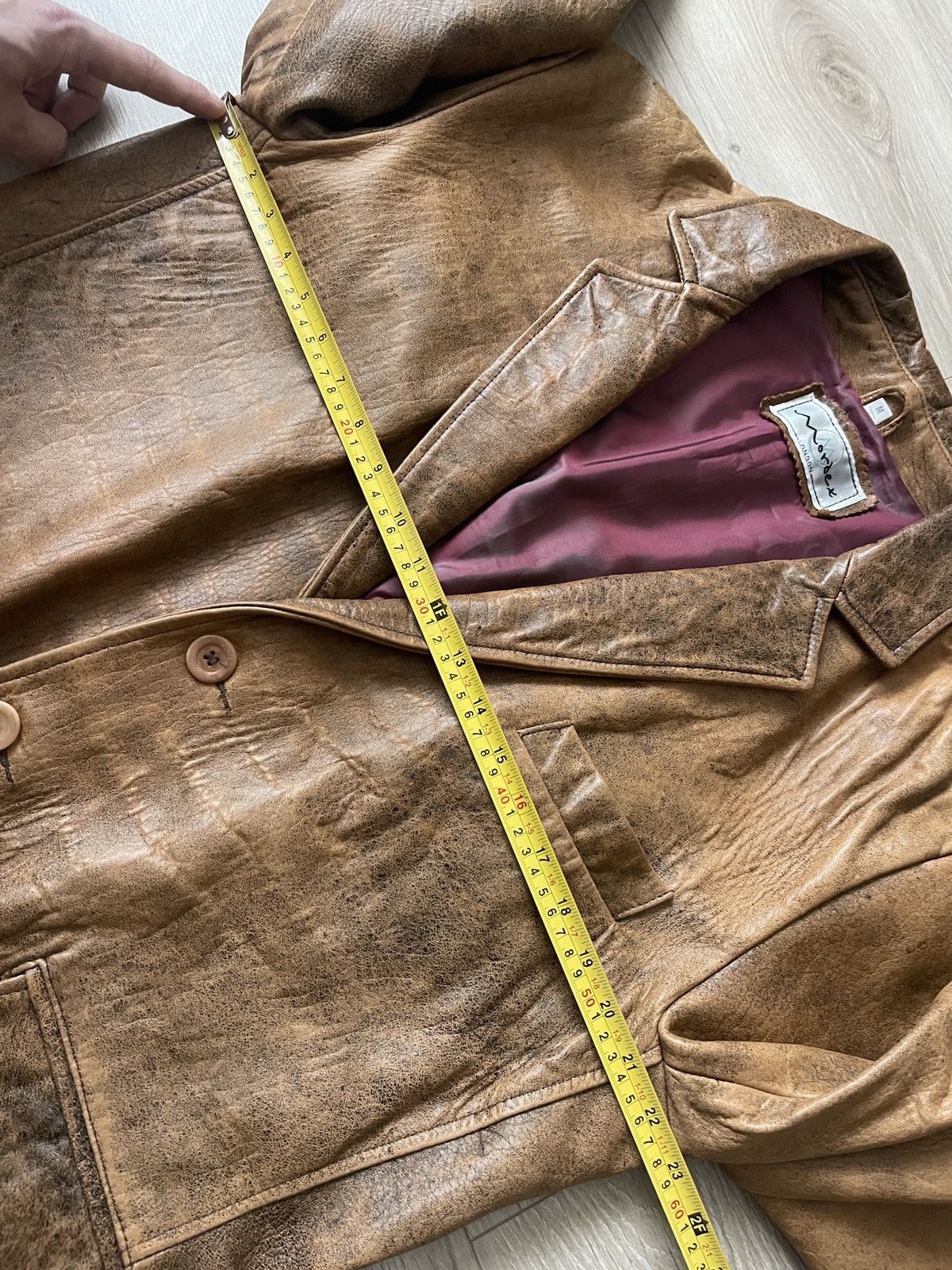 Vintage Vintage Mordex London Leather Blazer Jacket Made In UK 90s M Size US M / EU 48-50 / 2 - 17 Thumbnail