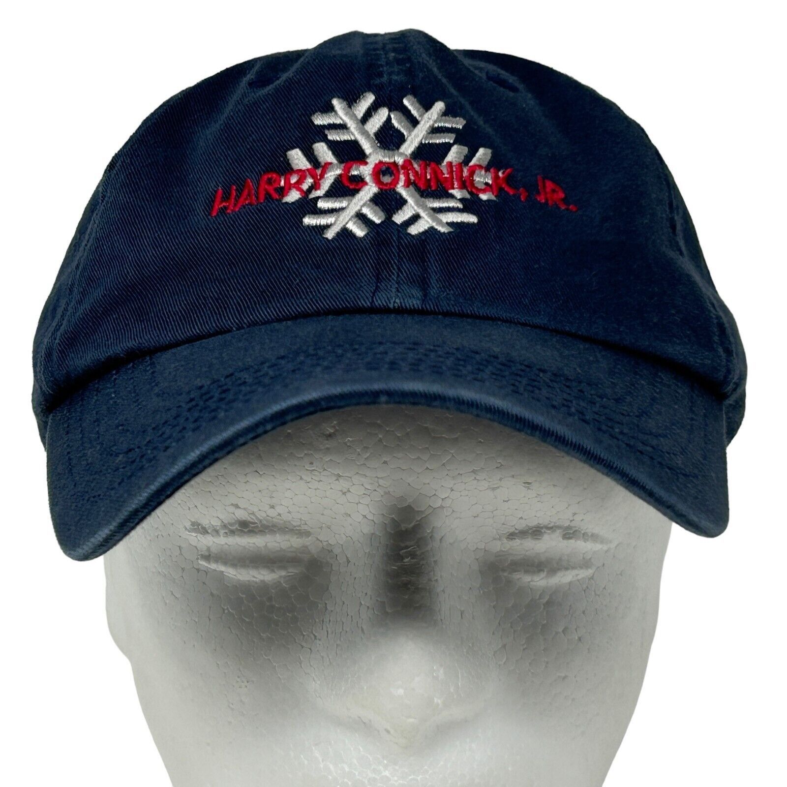 Vintage Harry Connick Jr Dad Hat Cap Blue Strapback Snowflake Winter Size ONE SIZE - 2 Thumbnail