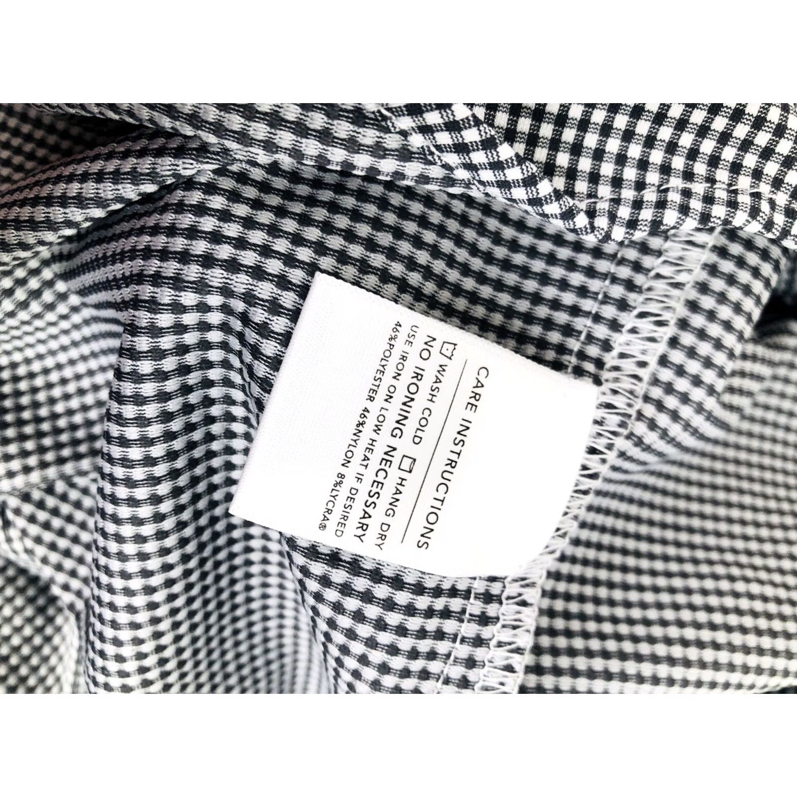 Mizzen+Main MIZZEN + MAIN Plaid Shirt Mens Lg Black / White Trim Fit EXCELLENT Size US L / EU 52-54 / 3 - 5 Thumbnail