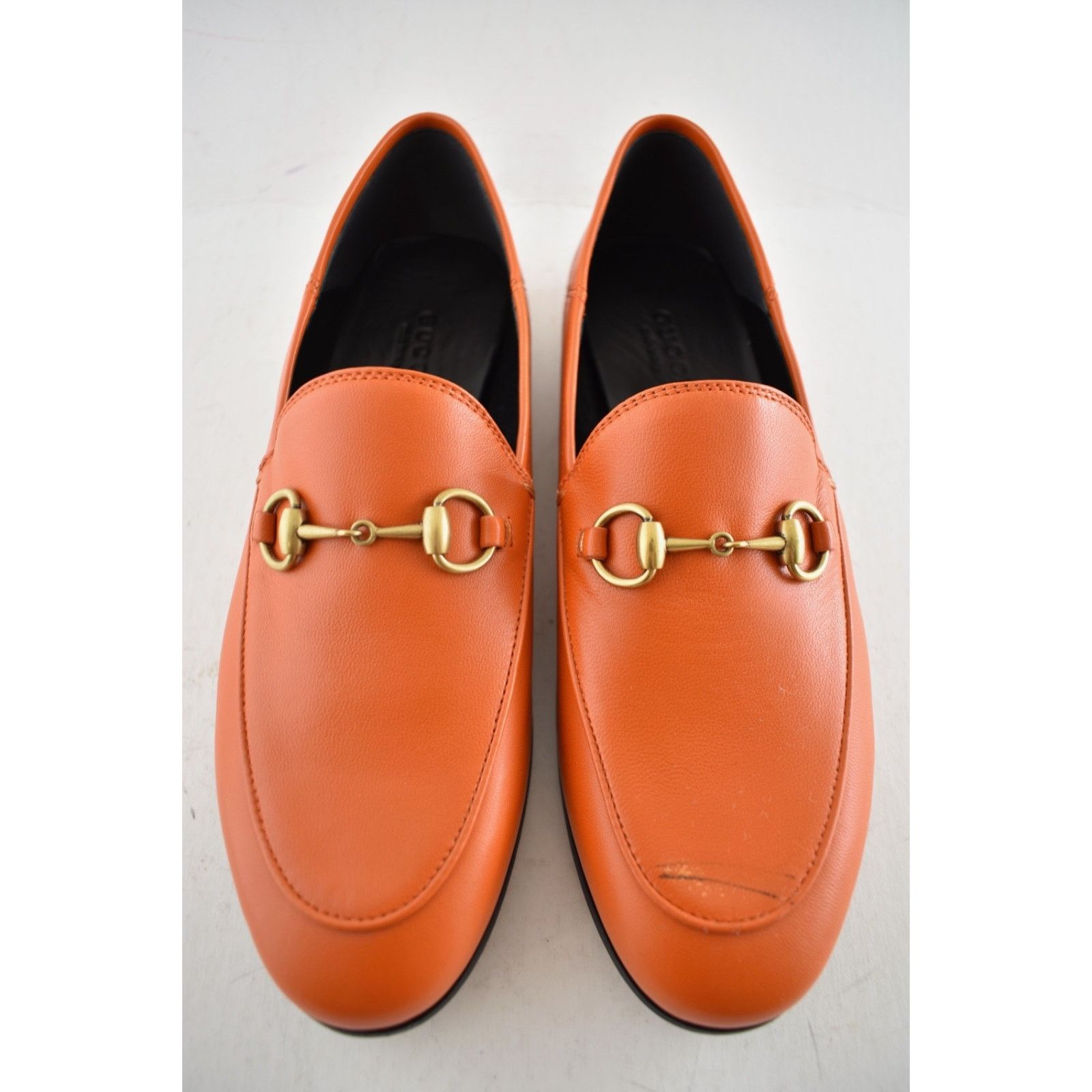 Gucci Gucci Brixton Collapsible Deep Orange Leather Horsebit Size US 6 / IT 36 - 7 Thumbnail