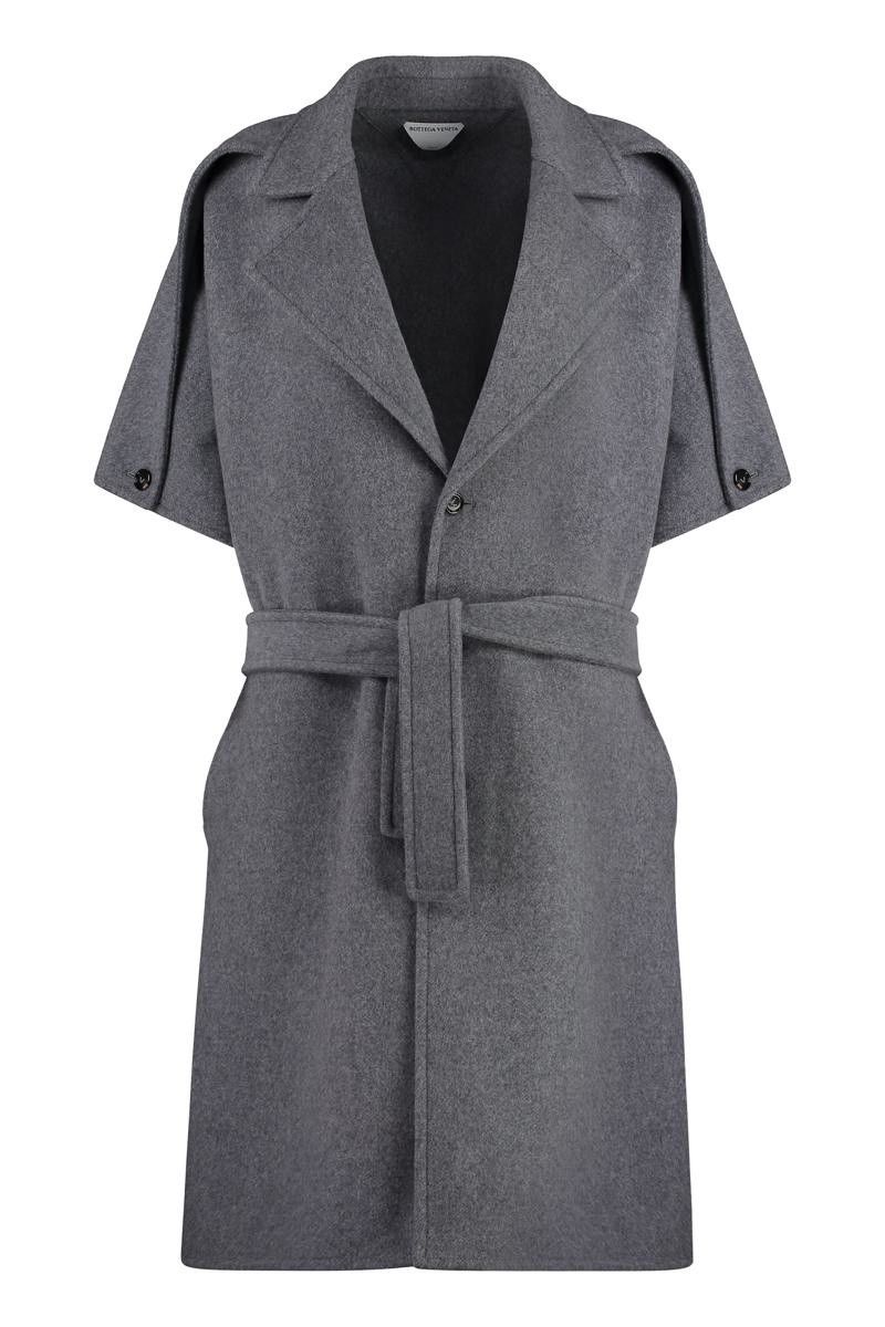 Bottega Veneta o1y0725 Belted Coat in Gray Size XS / US 0-2 / IT 36-38 - 1 Thumbnail