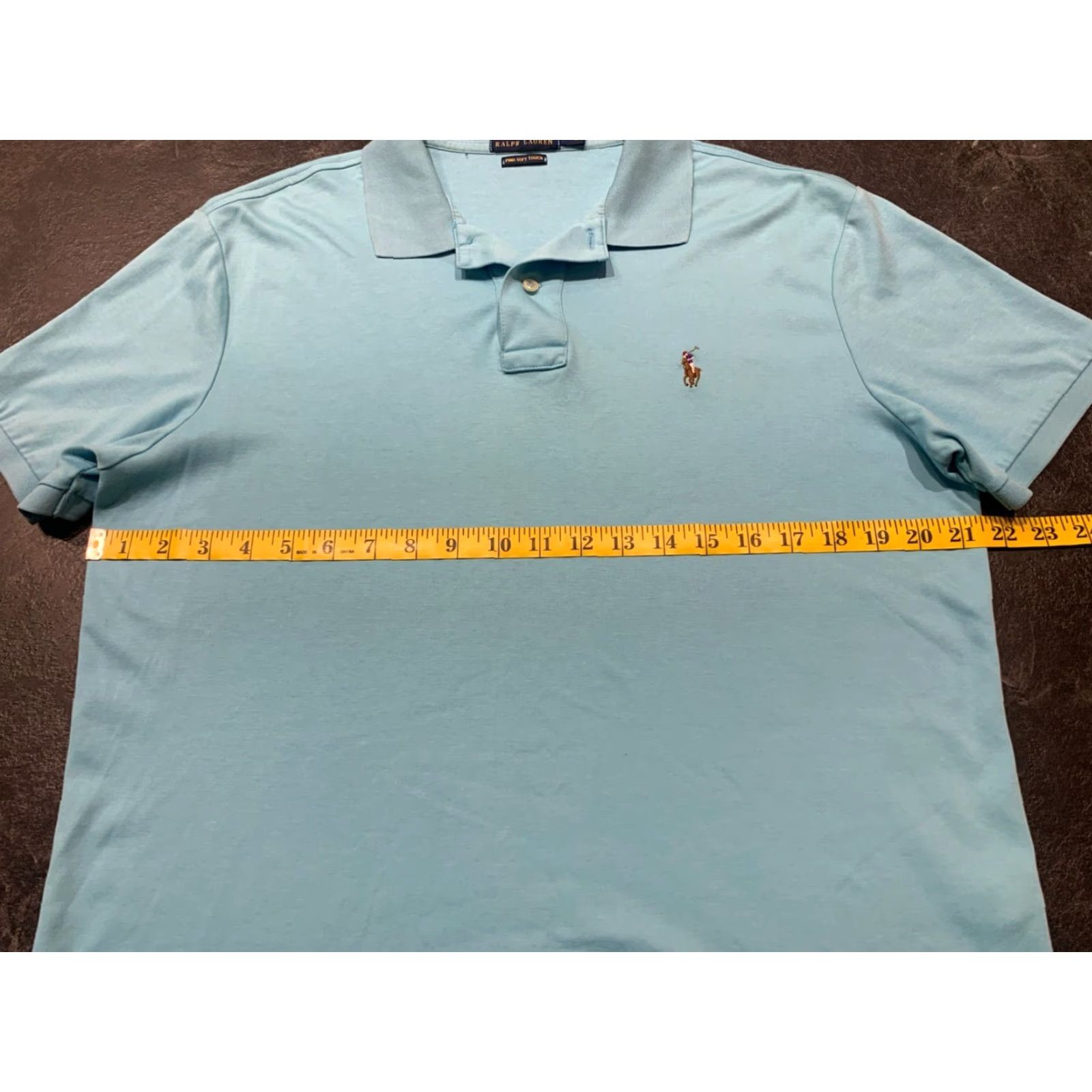 Ralph Lauren Ralph Lauren Polo Shirt Golf Men’s L Blue Solid Cotton Knit Short Sleeve Polo Shirt M/L Regular Fit Golf Size US L / EU 52-54 / 3 - 7 Thumbnail