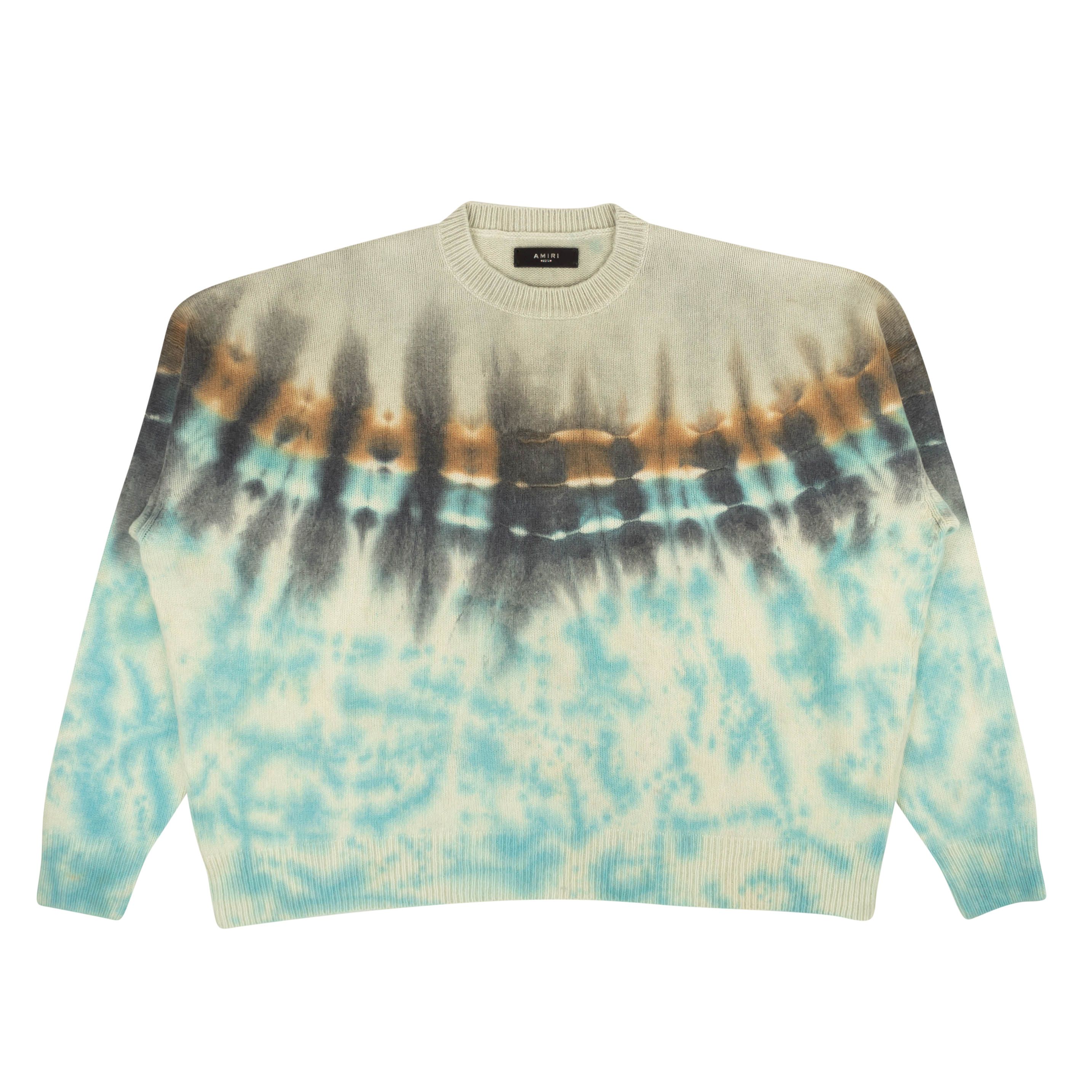 image of Blue Tie Dye Amiri Tie Dye Crewneck Size S, Men's