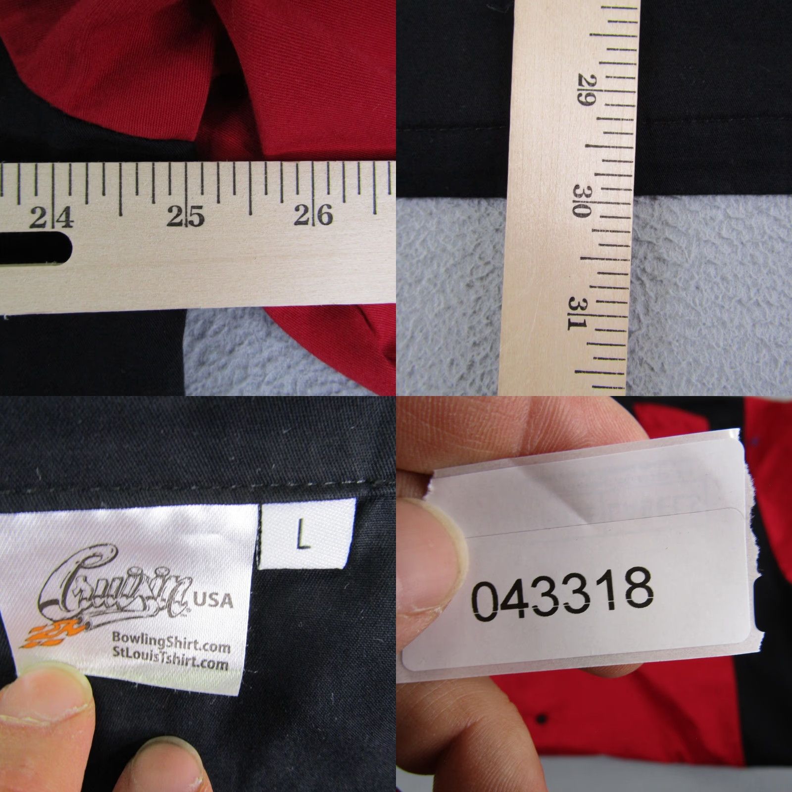 Vintage VINTAGE Cruisin USA Bowling Shirt Mens Large Red Rockabilly Button-Up Collared Short Sleeve Casual Rockabilly Retro Pockets Size US L / EU 52-54 / 3 - 8 Thumbnail