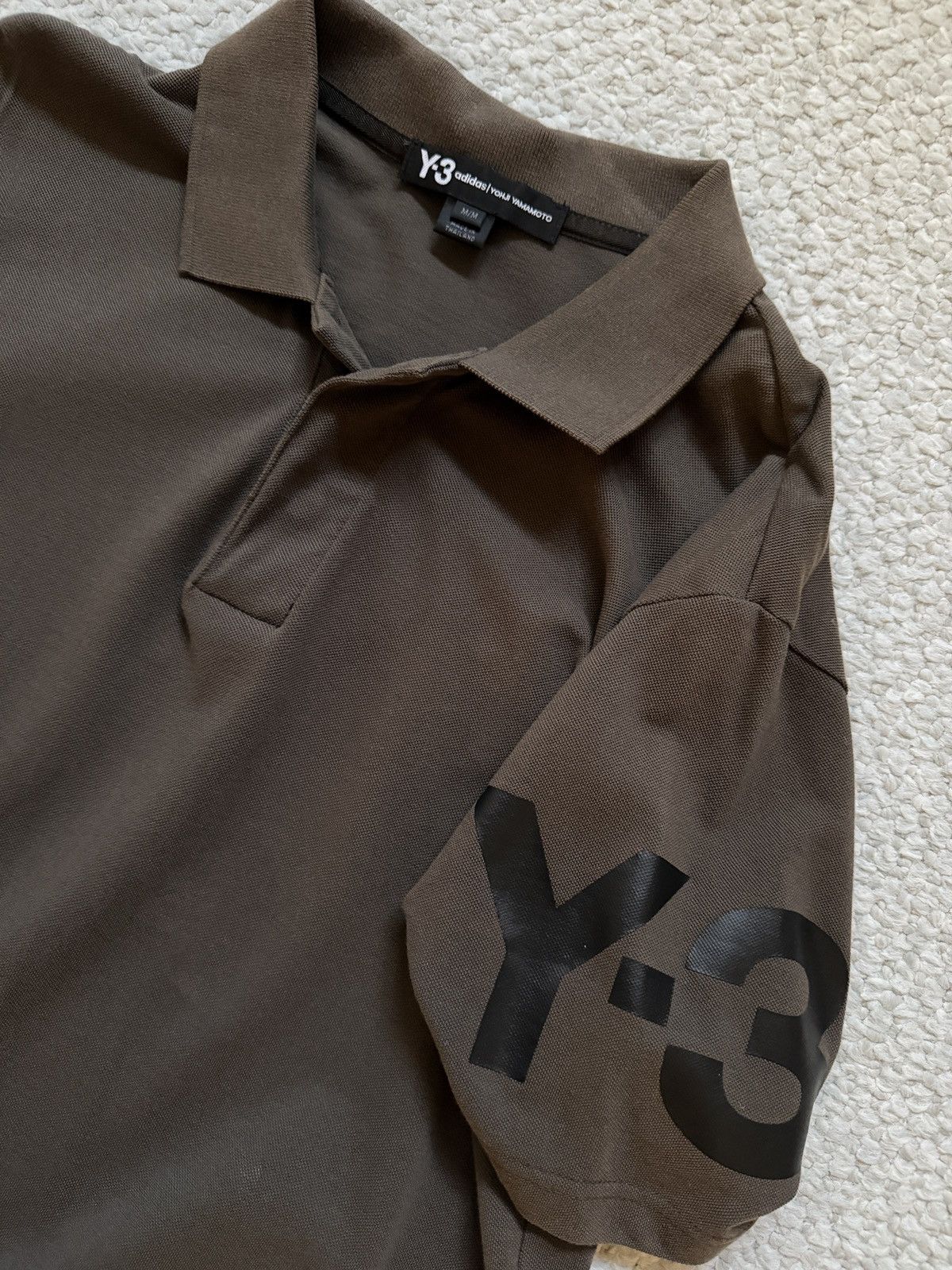 Y-3 Y-3 Sleeve-Logo Olive Polo Size US M / EU 48-50 / 2 - 3 Thumbnail