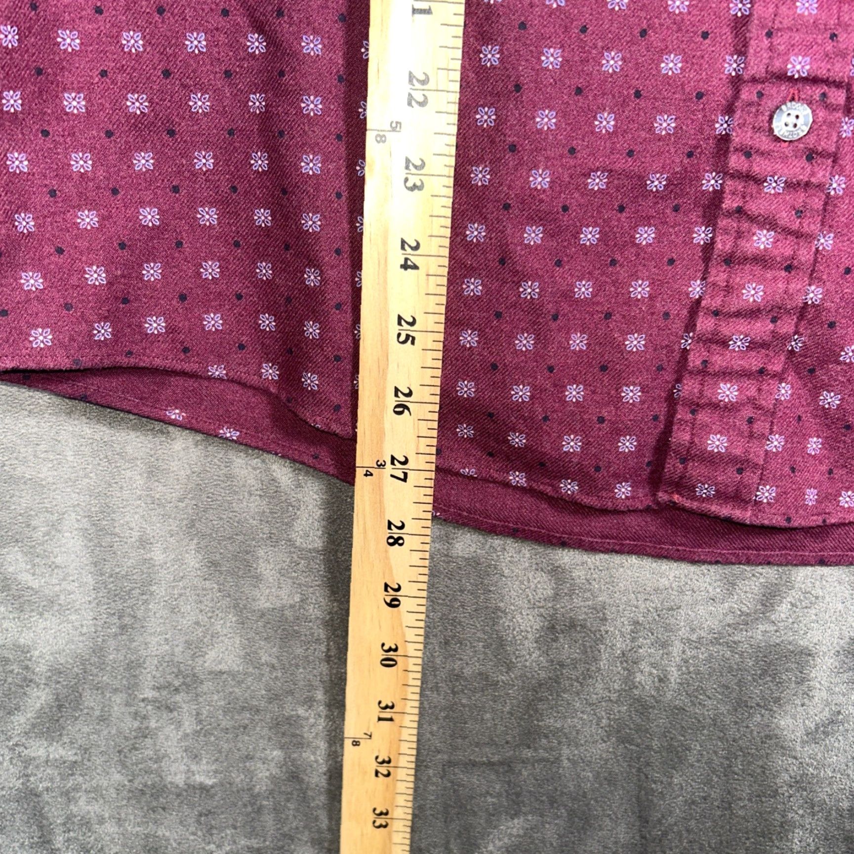 Brooks Brothers Brooks Brothers Regent Button-Down Shirt Cotton Mens M Maroon Red Geometric Pattern Button-Up Classic Preppy City Casual Regular Sleeve Long Size US M / EU 48-50 / 2 - 6 Thumbnail