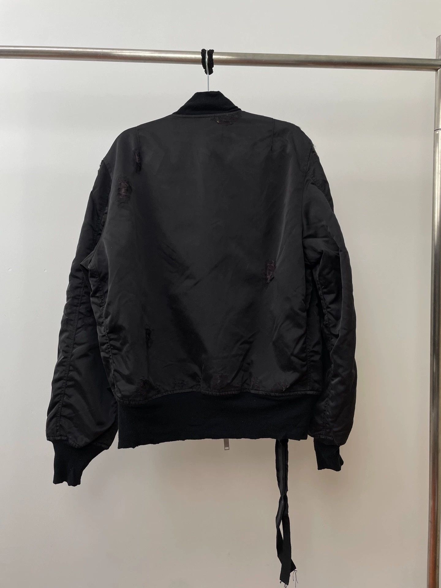 Ben Taverniti Unravel Project Unravel Project MA-1 Distressed Black Orange Liner Jacket Size US M / EU 48-50 / 2 - 2 Thumbnail
