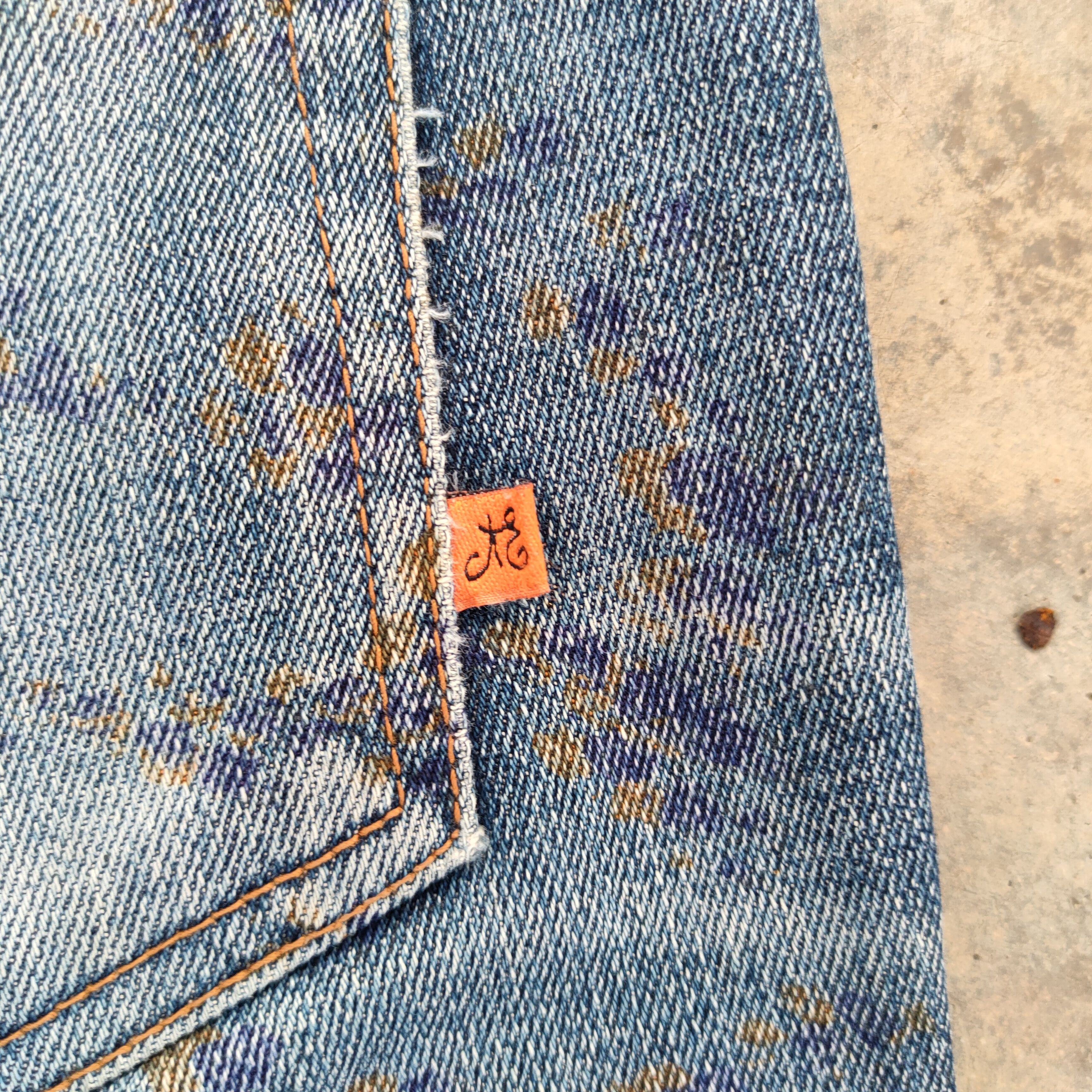 Japanese Brand Vtg ART Japan AE flare faded jeans denim pants Size US 29 - 11 Thumbnail