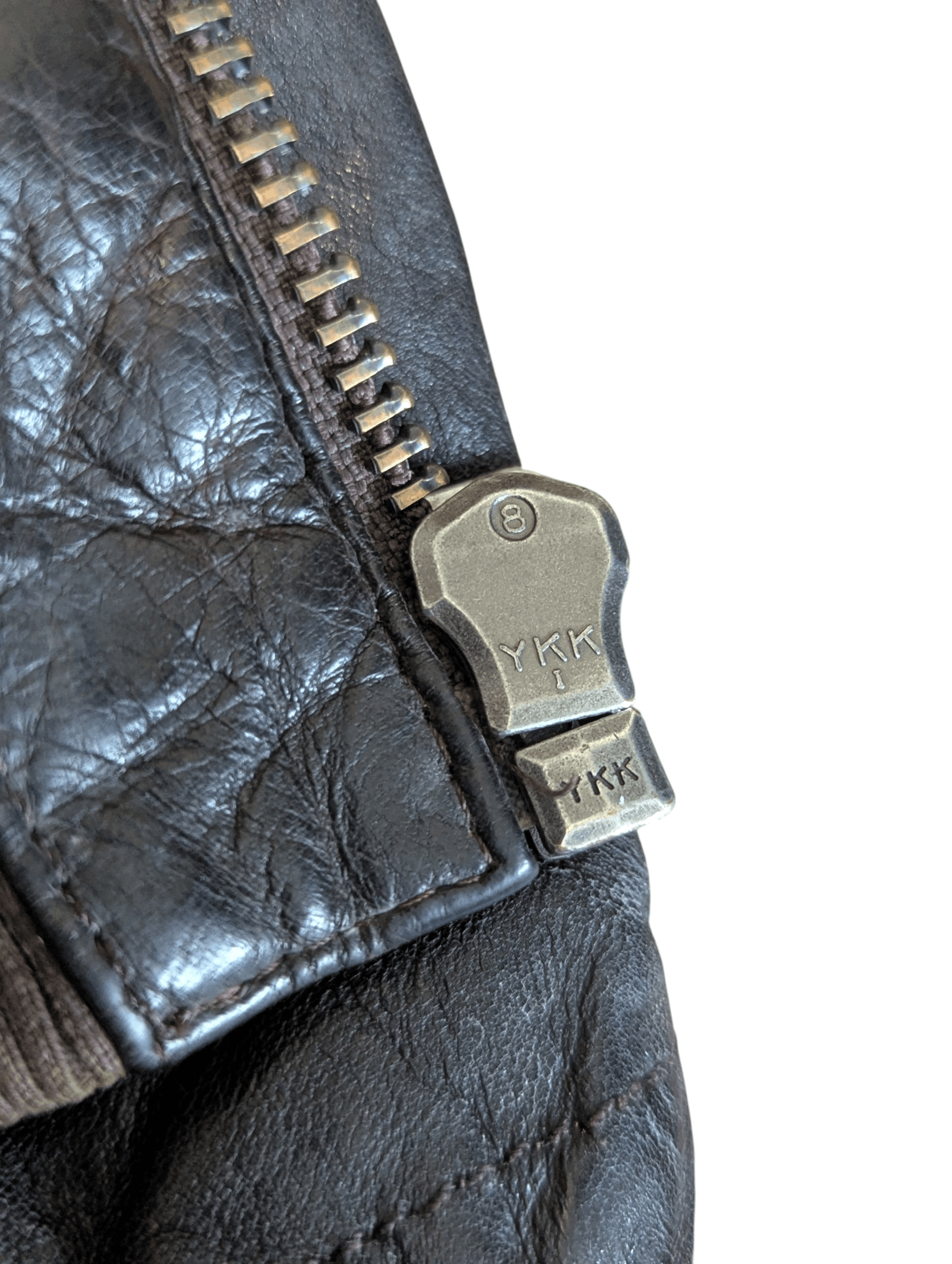 Chevignon CHEVIGNON Sheepskin Leather Flight Bomber Jacket B-CRAWL Size US L / EU 52-54 / 3 - 11 Thumbnail