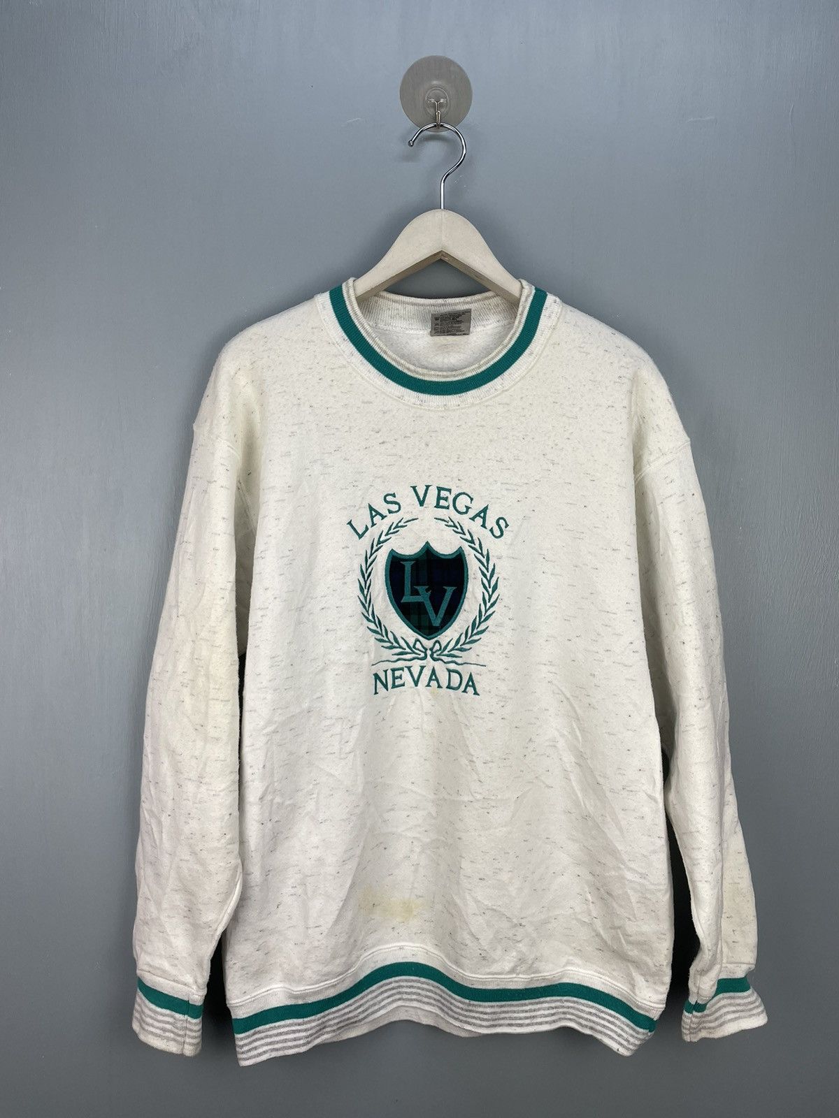 Vintage Vintage 90s Las Vegas Nevada Embroidery sweatshirt Size US L / EU 52-54 / 3 - 1 Thumbnail