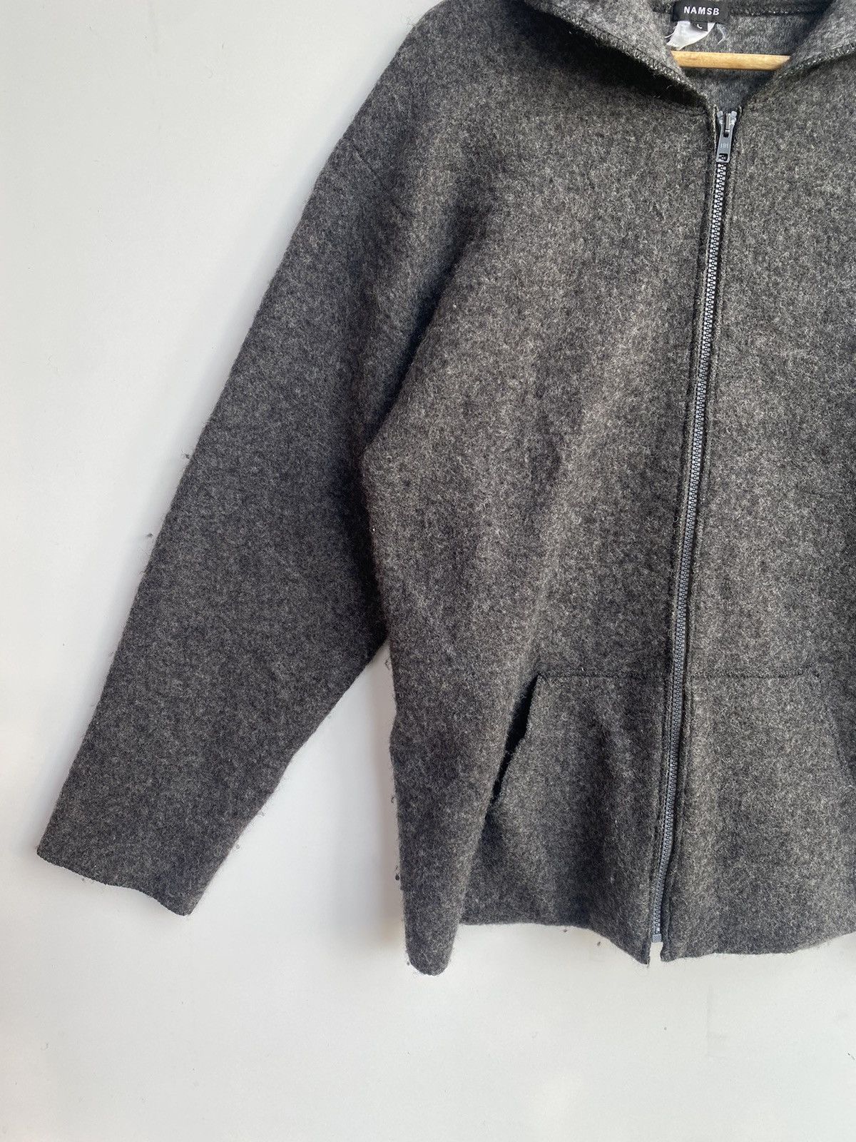 Japanese Brand × Vintage ✅️Vintage NAMSB Mohair Sweater Riri Zip Size US L / EU 52-54 / 3 - 5 Thumbnail