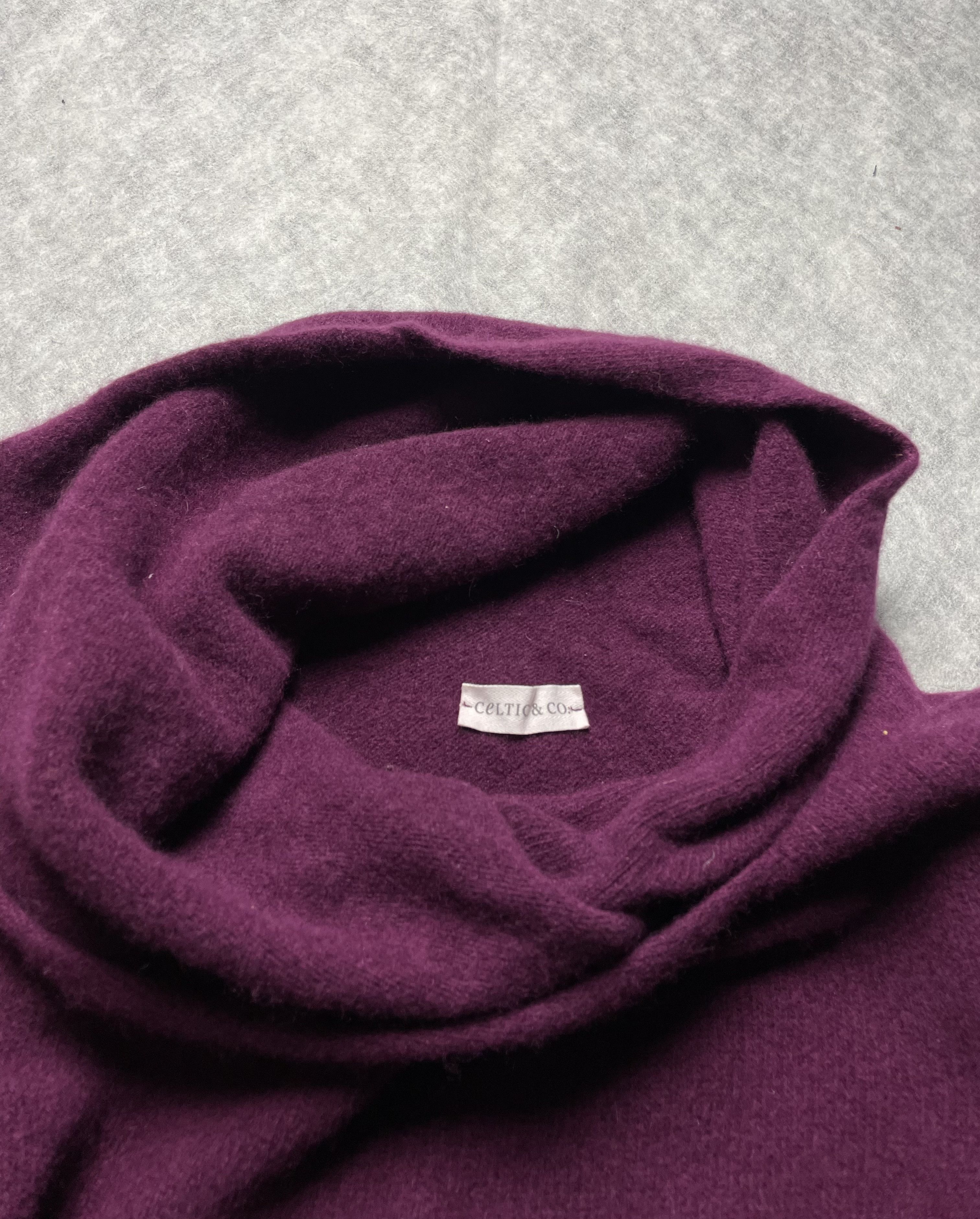Other Celtic & Co Collared Slouch Jumper Wool Burgundy Size M Size M / US 6-8 / IT 42-44 - 7 Thumbnail
