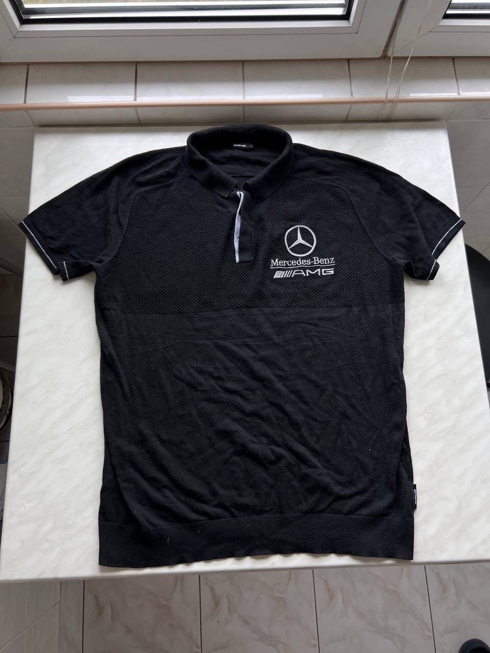 Mercedes-Benz Vintage Mercedes Benz AMG Racing Polo T-Shirt Size L Black Size US L / EU 52-54 / 3 - 1 Thumbnail