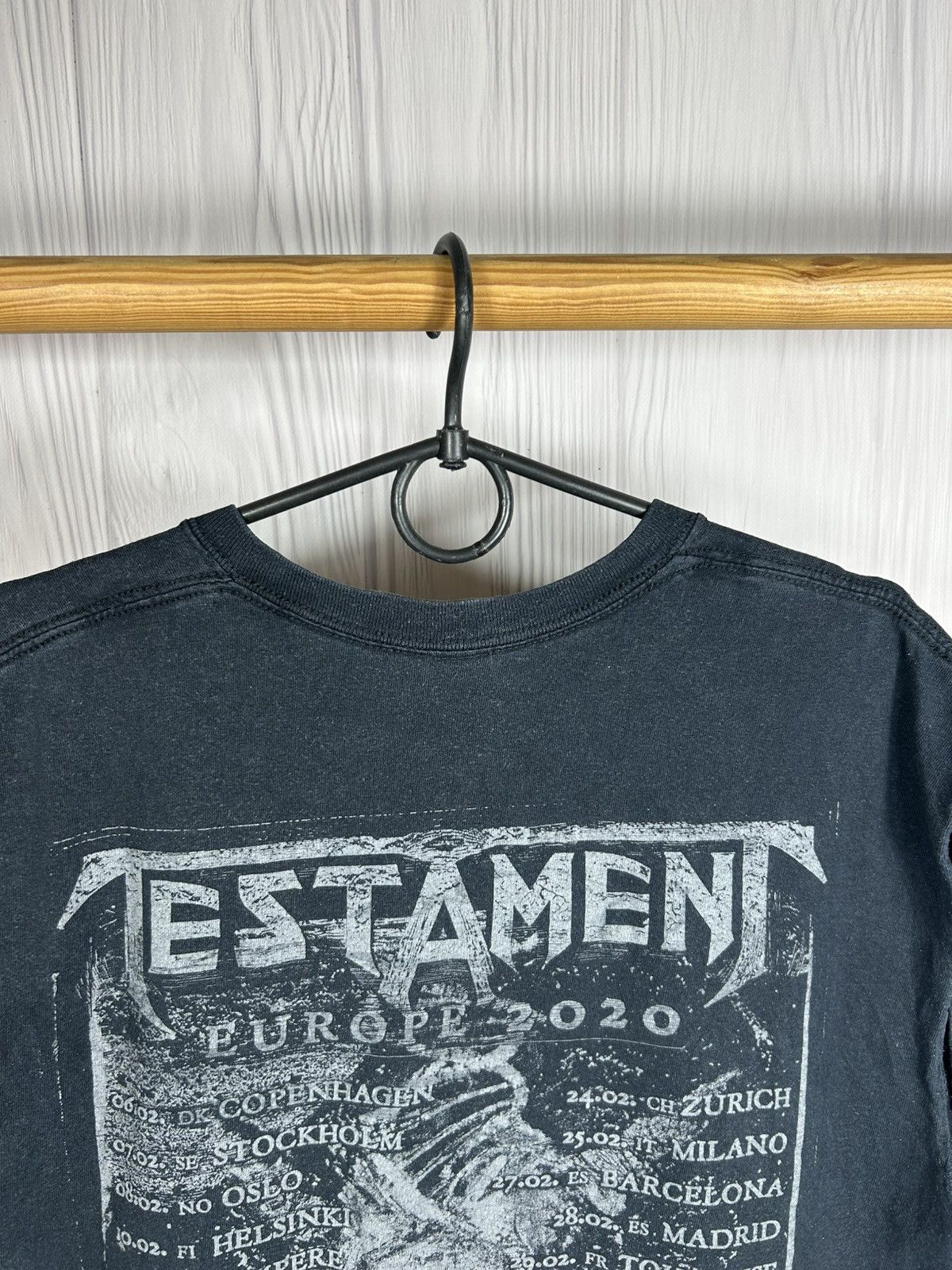 Band Tees Vintage Testament Exodus Europe Tour Size L Size US L / EU 52-54 / 3 - 10 Thumbnail