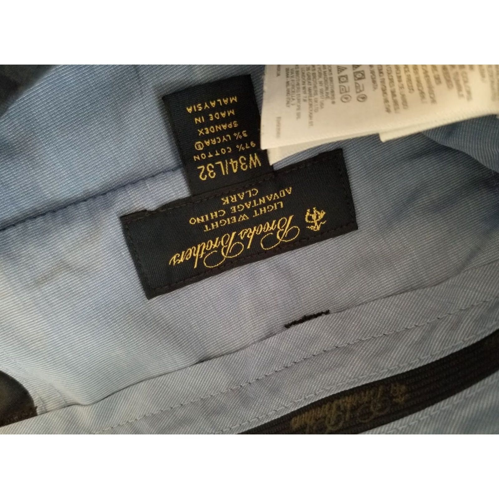 Brooks Brothers Brooks Brothers Pants Chino Brooks Brothers Men 34 32 Blue Cotton Dress Slacks 34x32 34x31 Mens Size US 34 / EU 50 - 5 Thumbnail