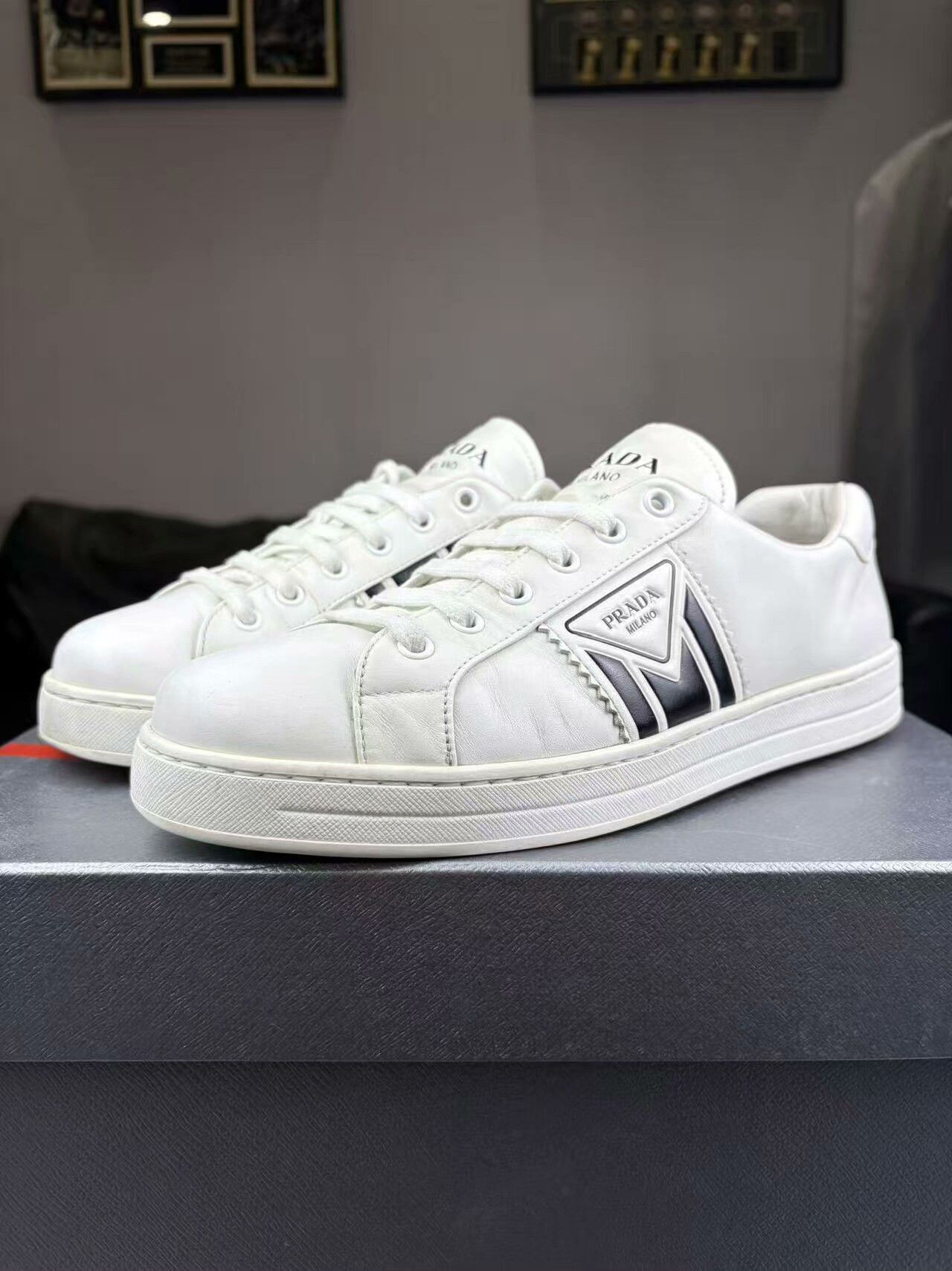 Prada Prada Black Lowtop Sneakers 40 Men Size US 7.5 / EU 40-41 - 1 Thumbnail