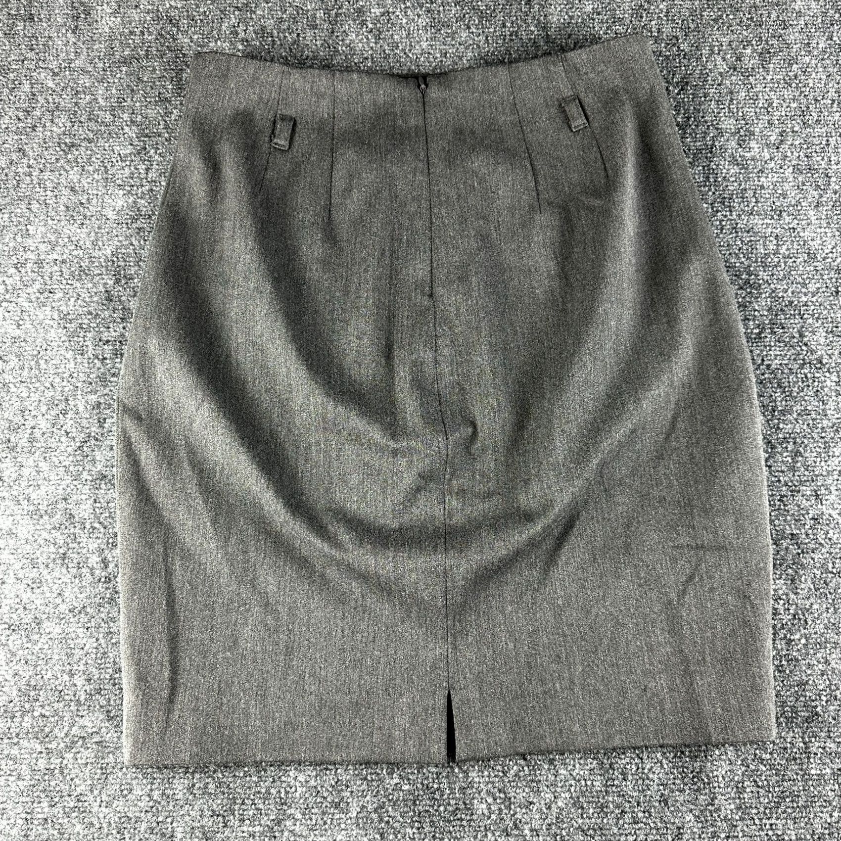 Express Express Womens Skirt Gray Pencil Size 4 Stretch Lined Side Zip Career Size 27" / US 4 / IT 40 - 2 Thumbnail