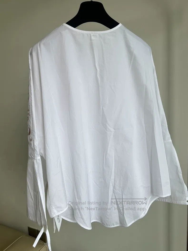 Hermes Hermes 2025 Spring/Summer women's embroidered beach shirt Size XS / US 0-2 / IT 36-38 - 5 Thumbnail