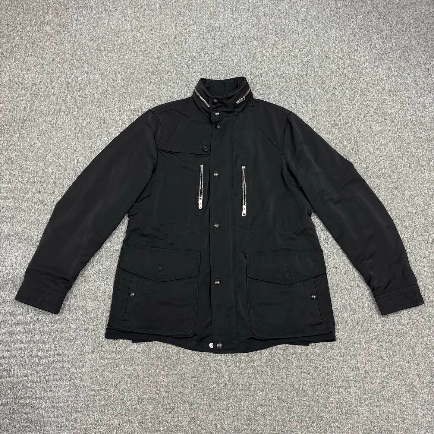 Burberry Burberry Black Nylon Double Zip Jacket 54 99new Size US L / EU 52-54 / 3 - 1 Thumbnail