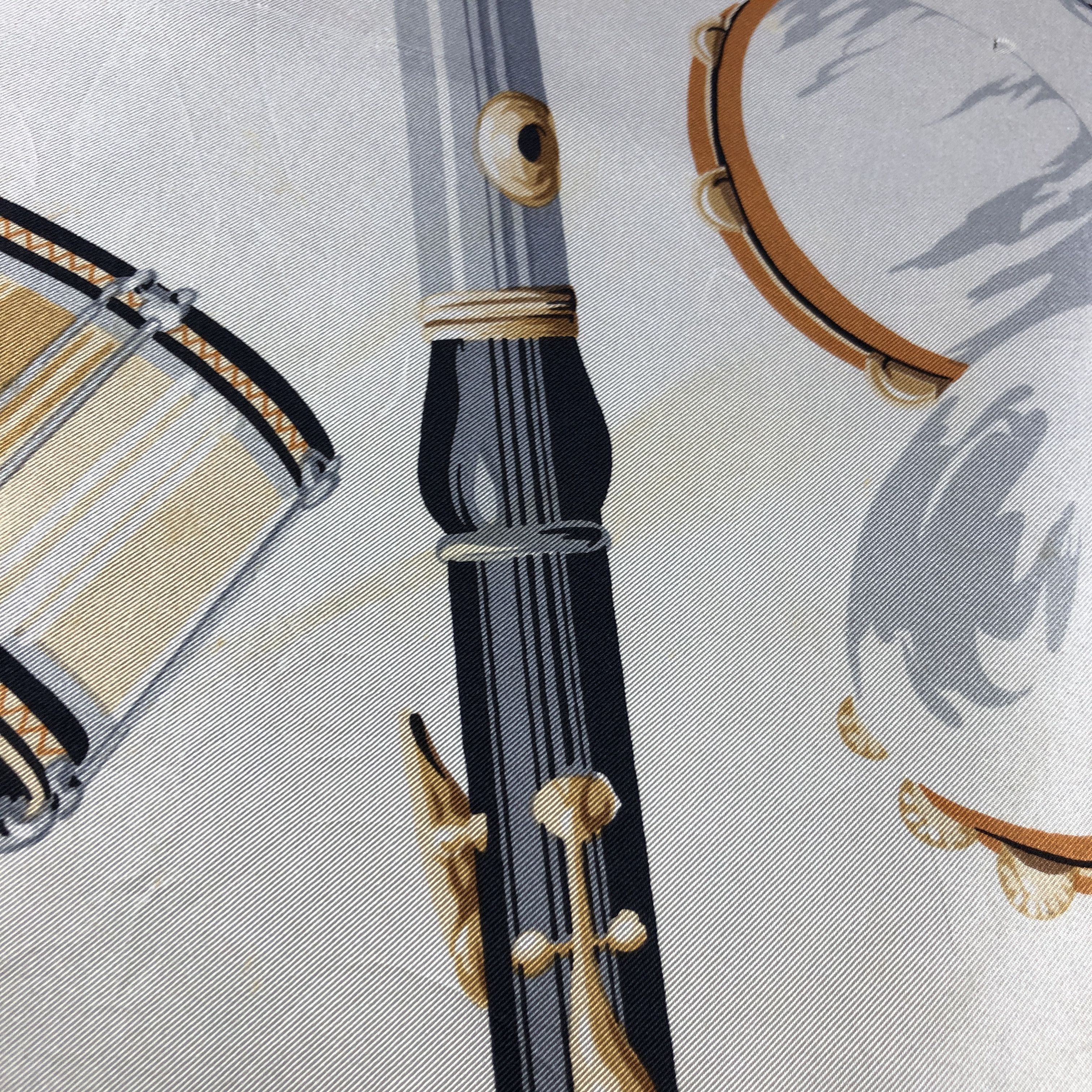 Japanese Brand Musical Instruments Hand Rolled Silk Scarf M1103 Size ONE SIZE - 12 Thumbnail
