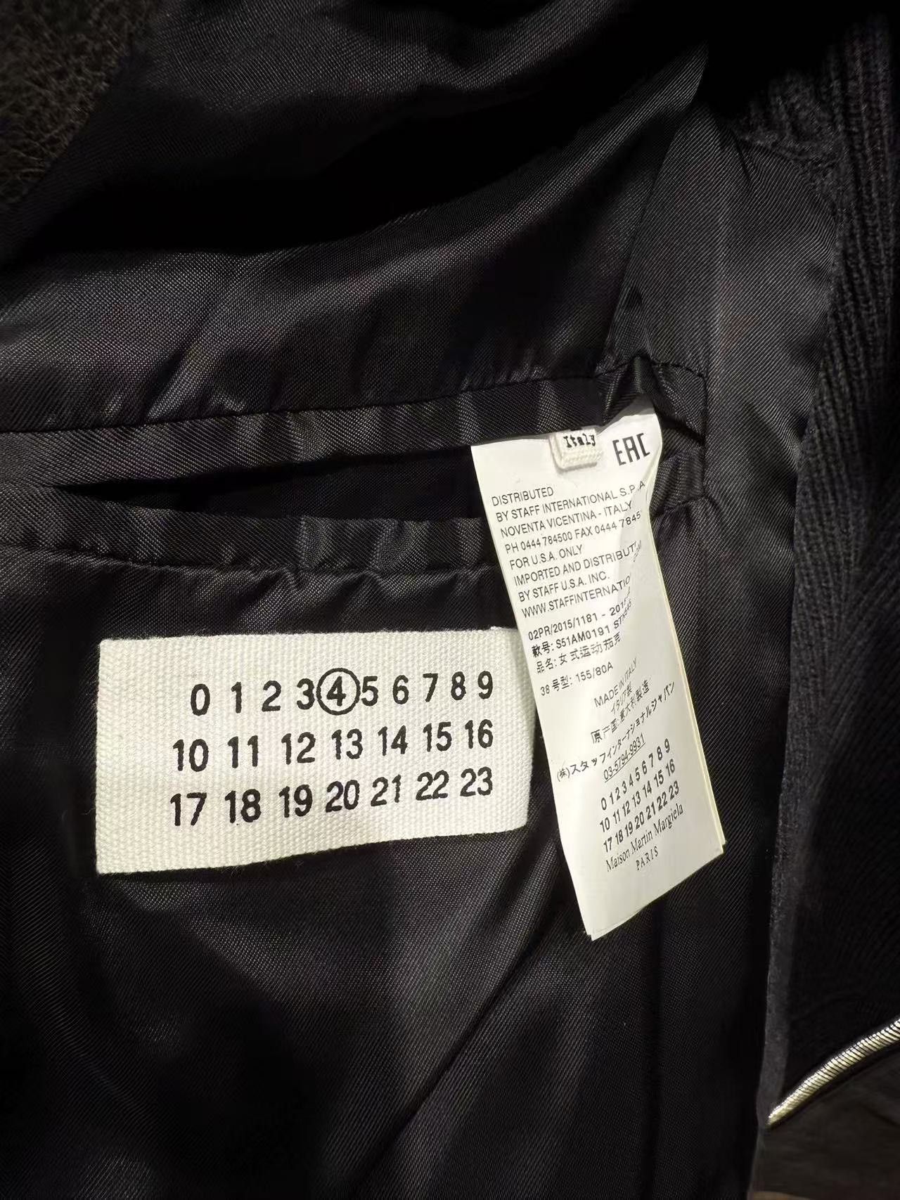 Maison Margiela Maison Margiela Locomotive leather knitted black zipper jac Size US XXS / EU 40 - 4 Thumbnail